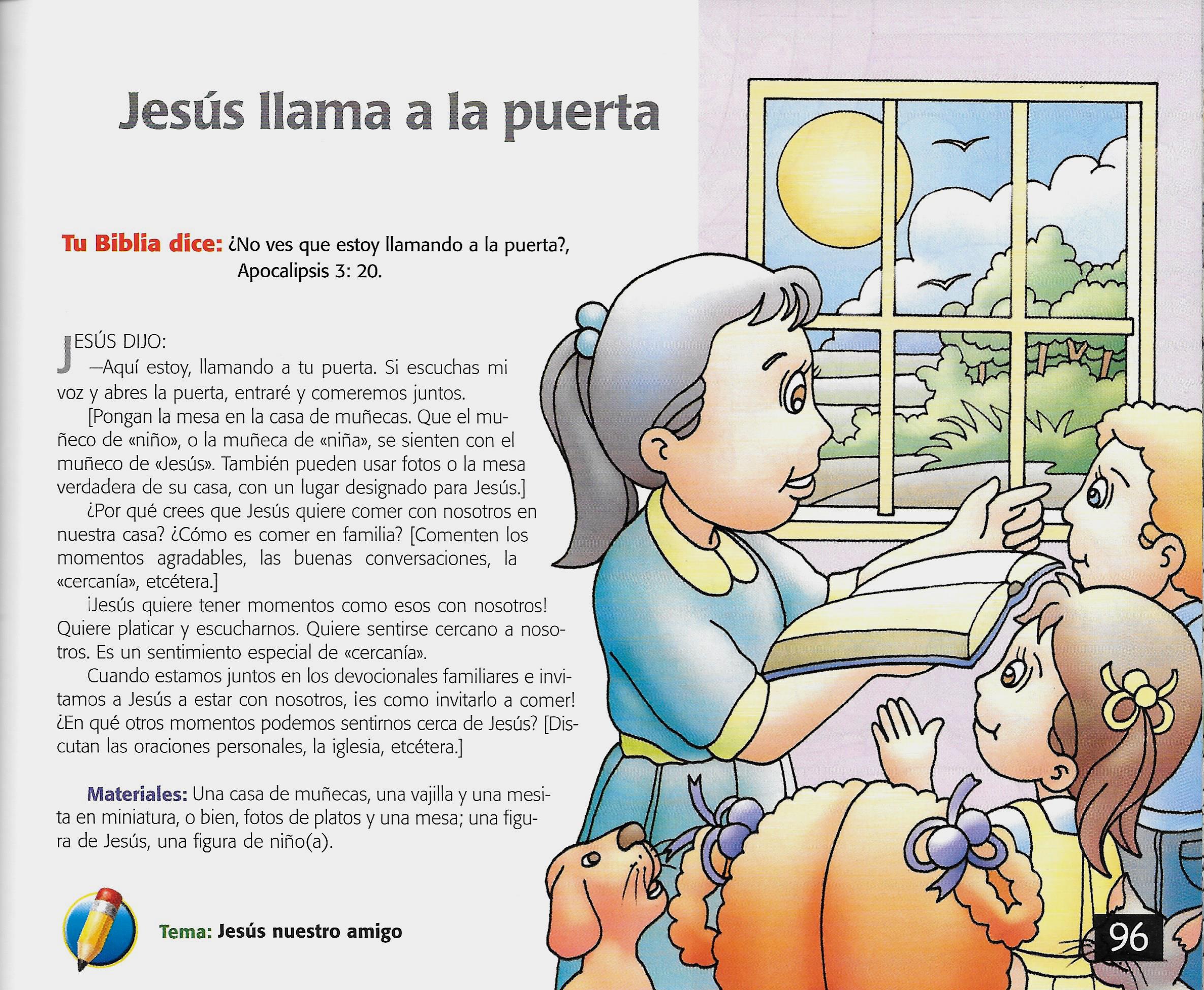 Página ilustrada del devocional
