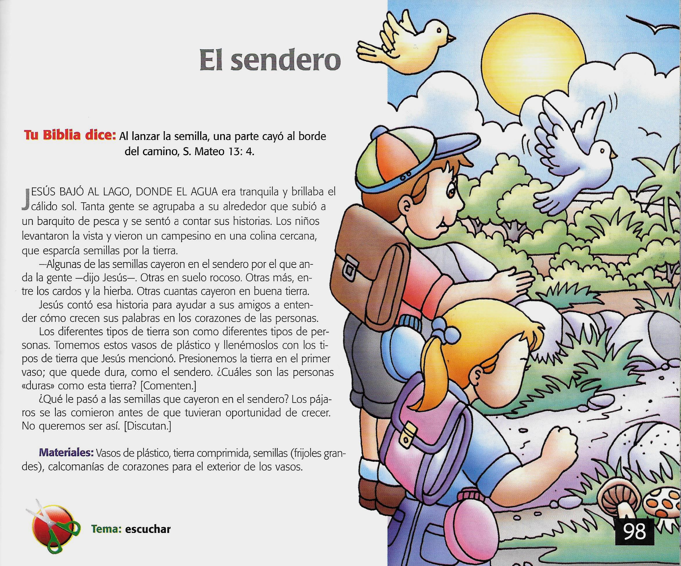 Página ilustrada del devocional
