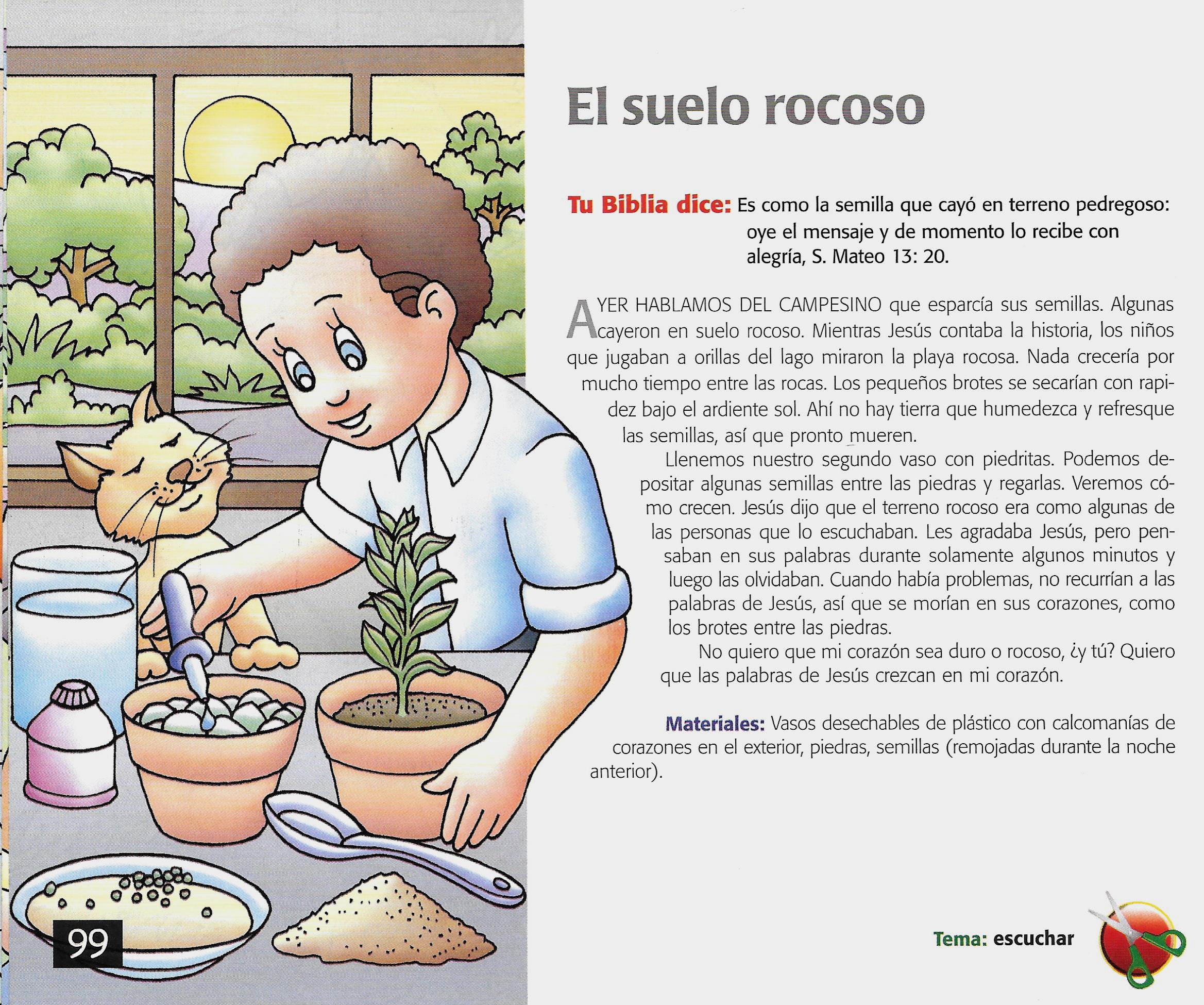 Página ilustrada del devocional