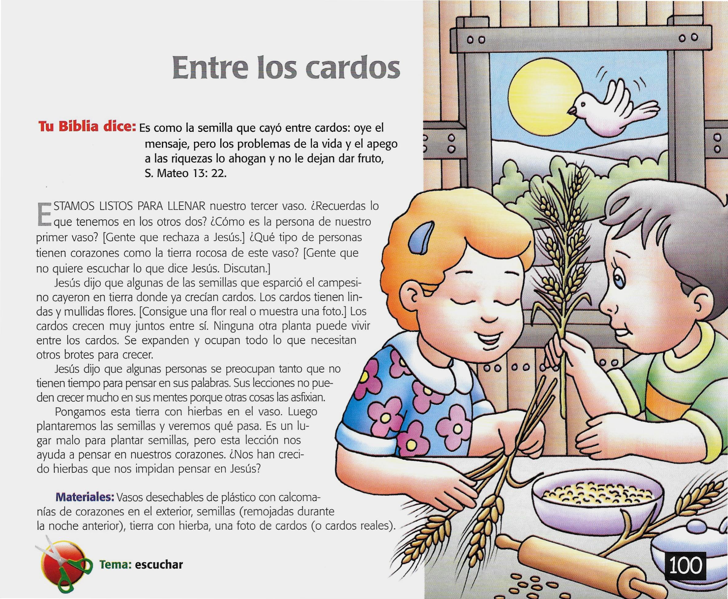 Página ilustrada del devocional
