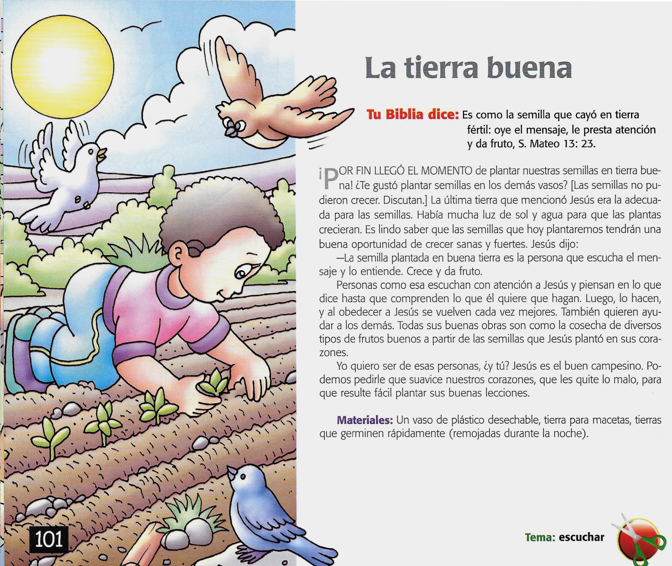 Página ilustrada del devocional