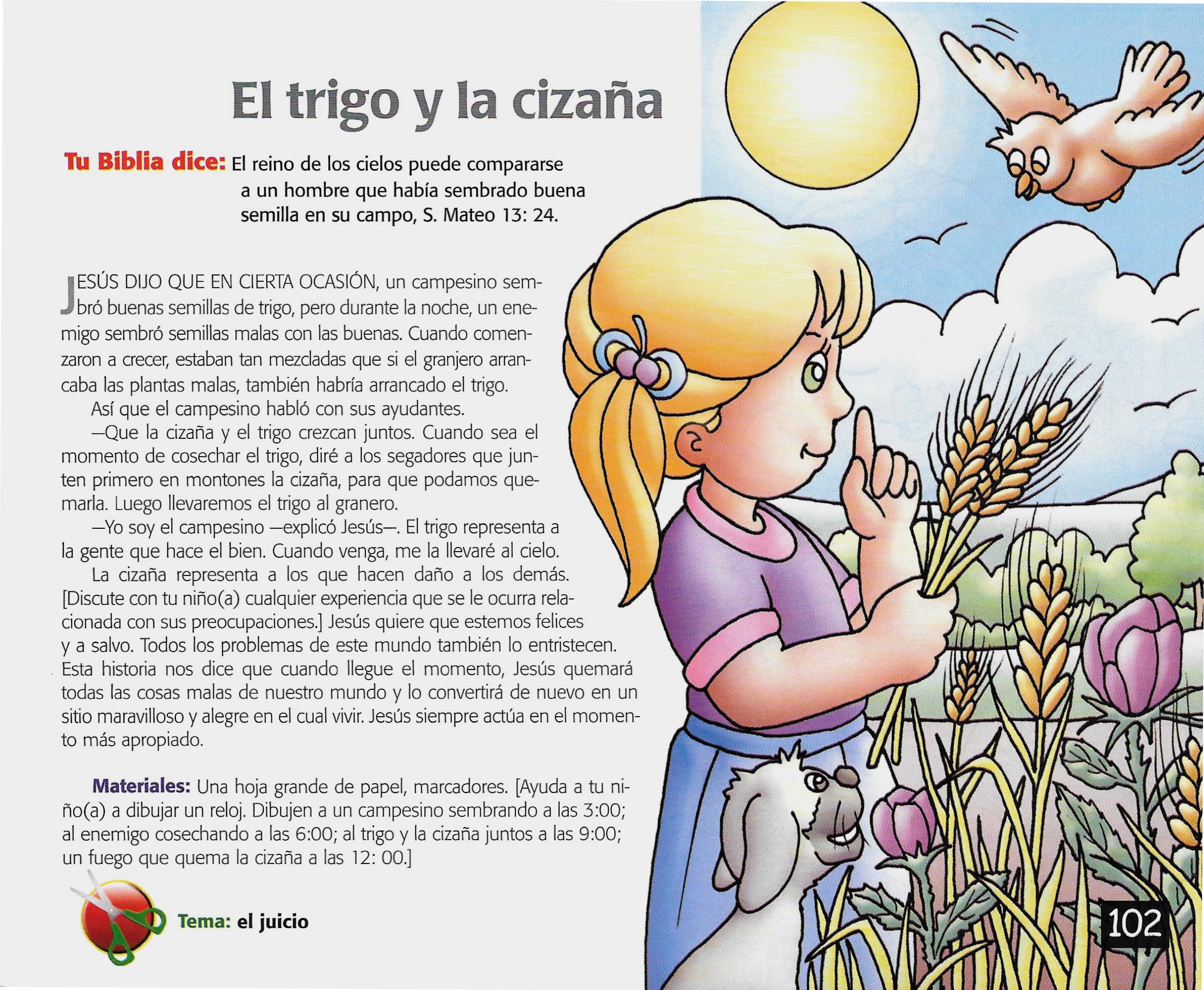 Página ilustrada del devocional