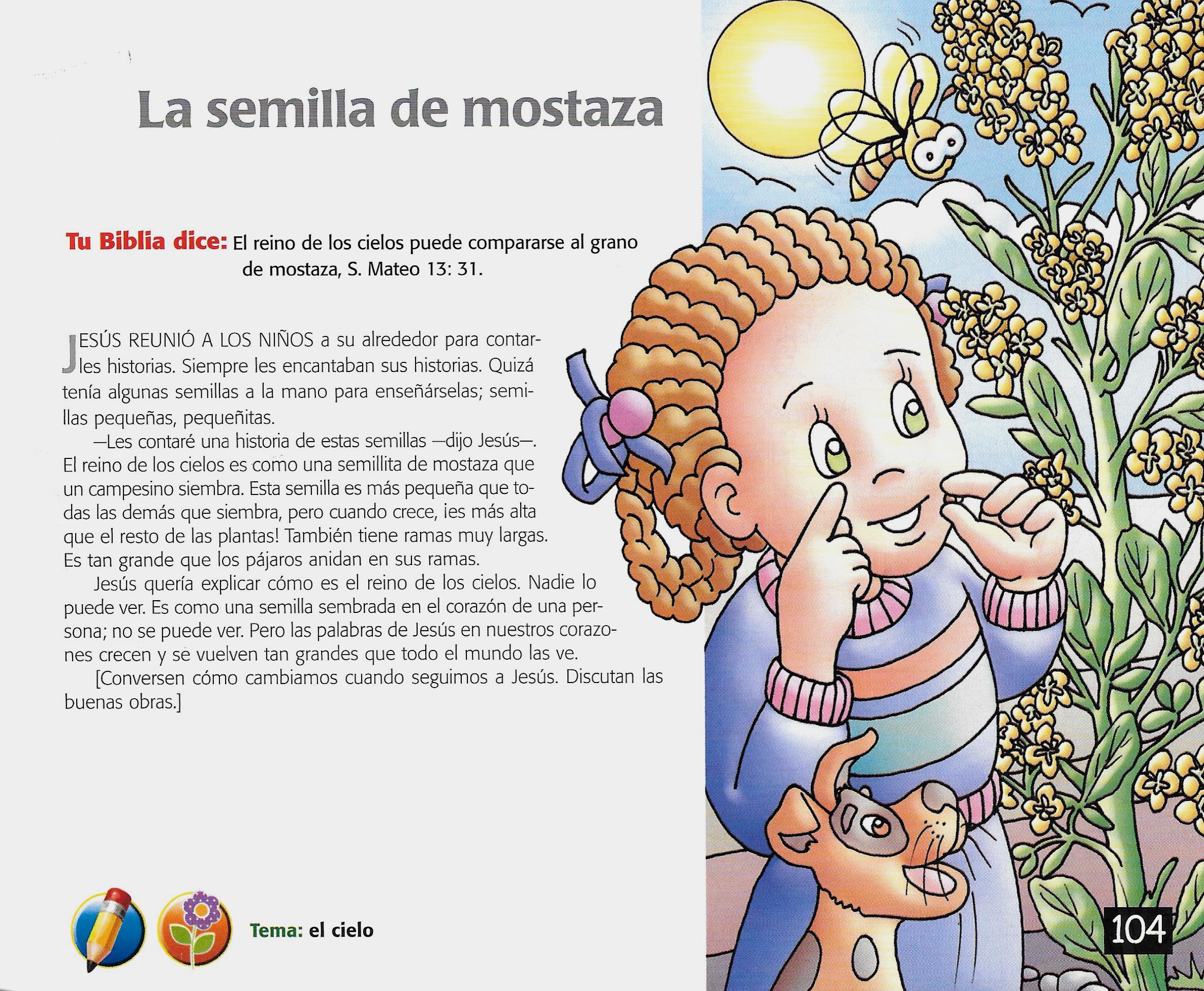Página ilustrada del devocional