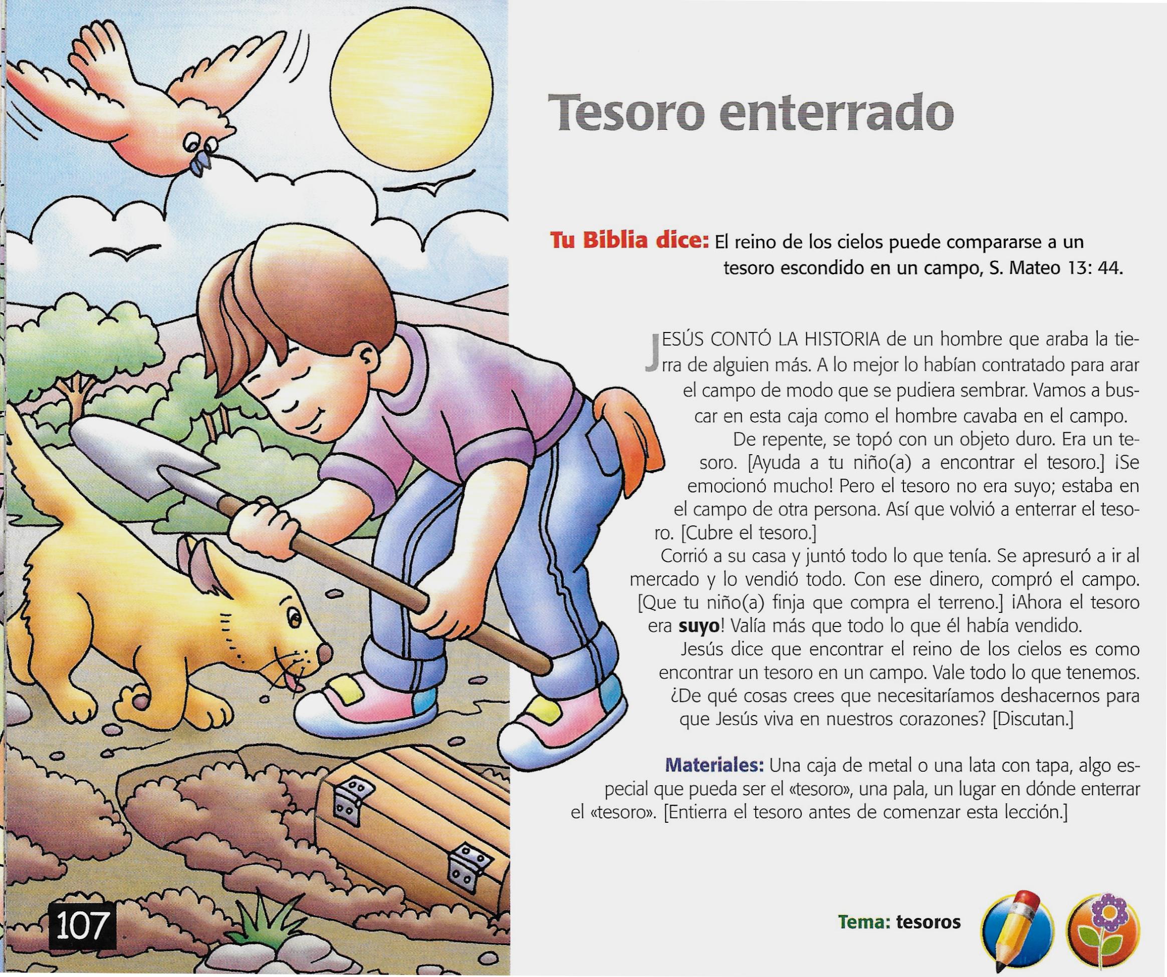 Página ilustrada del devocional