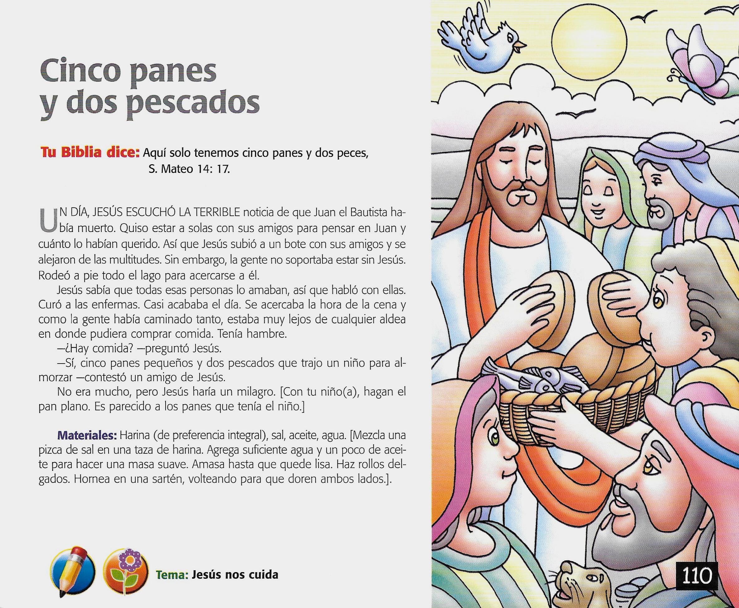 Página ilustrada del devocional