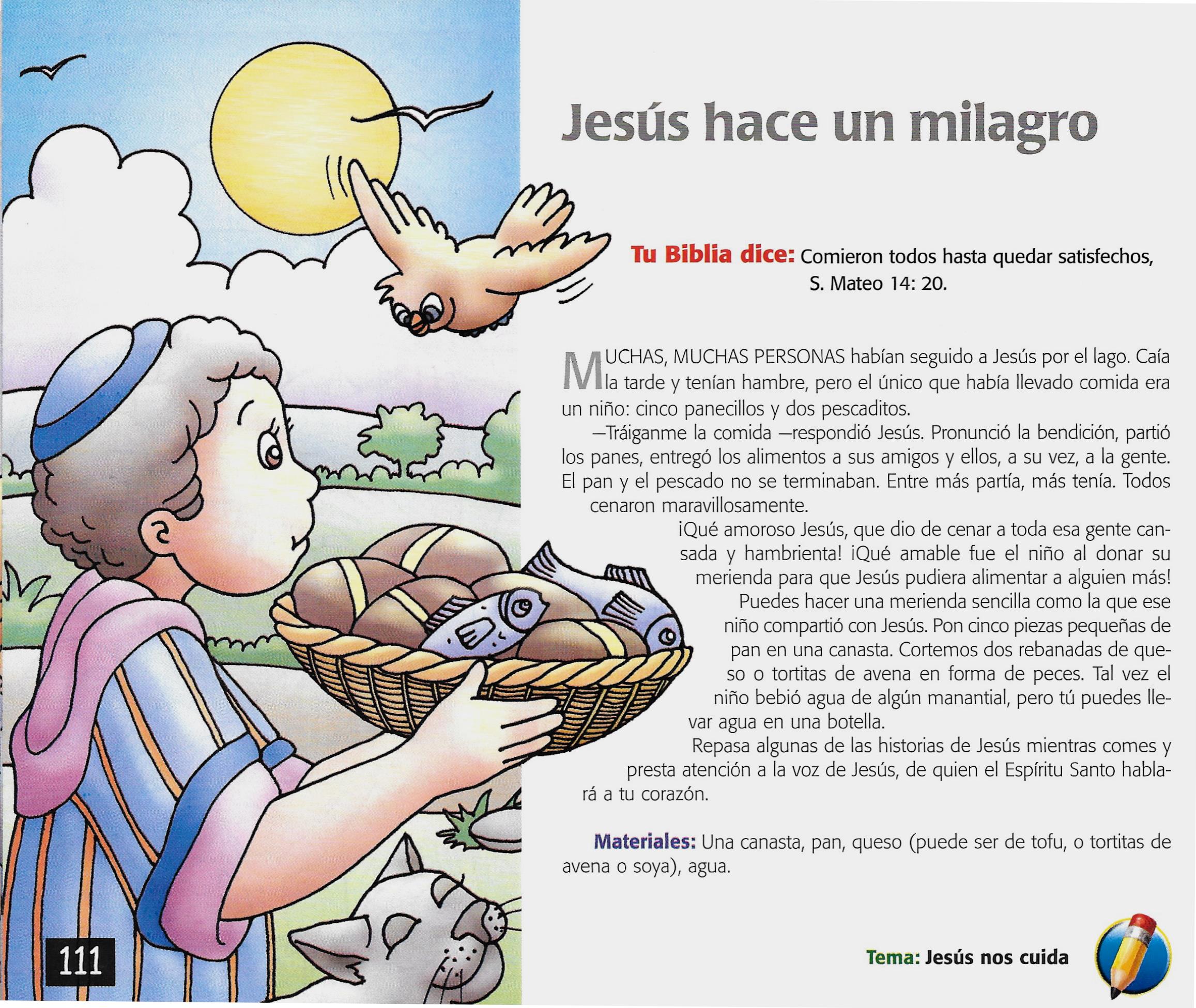 Página ilustrada del devocional