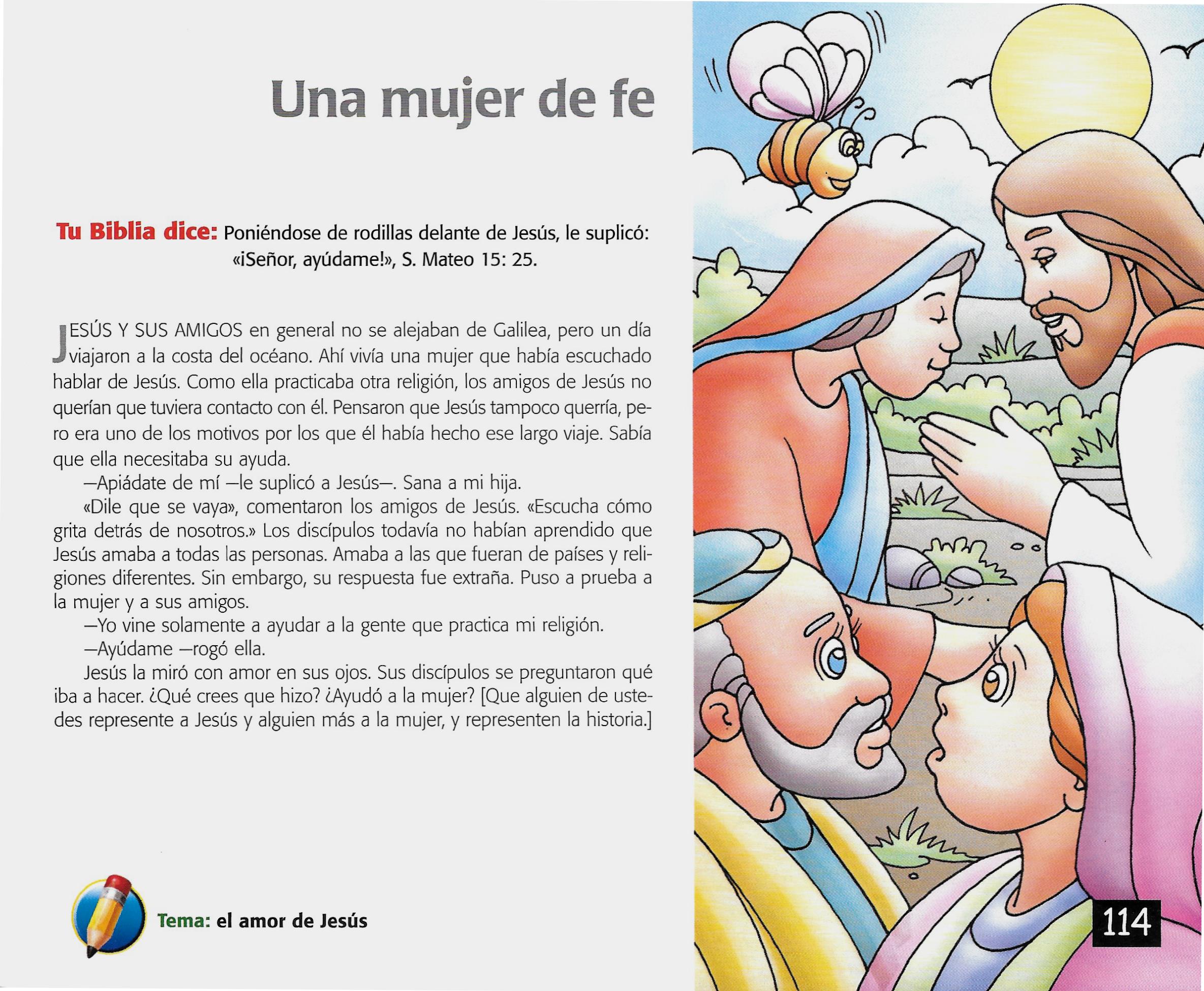 Página ilustrada del devocional