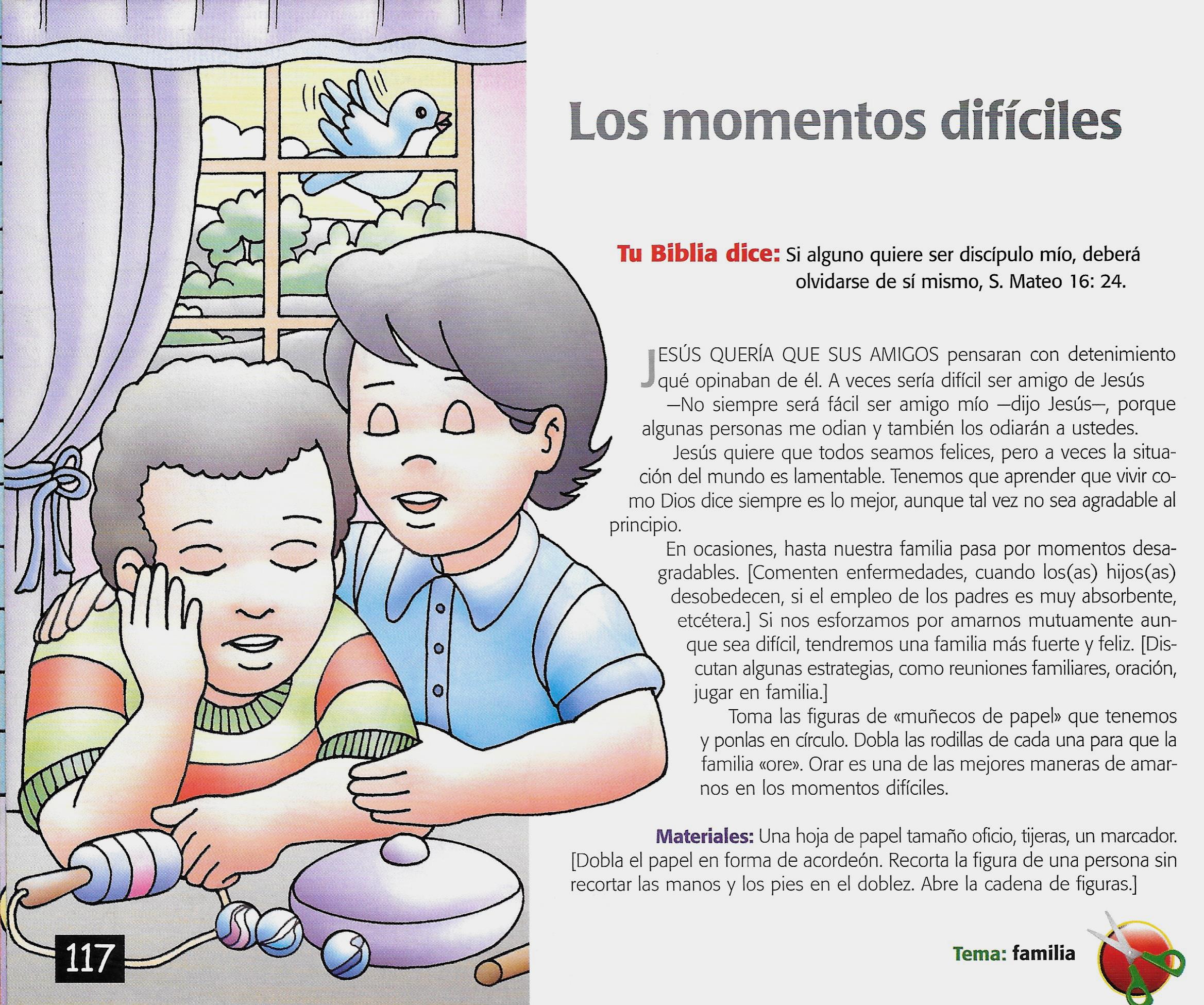Página ilustrada del devocional