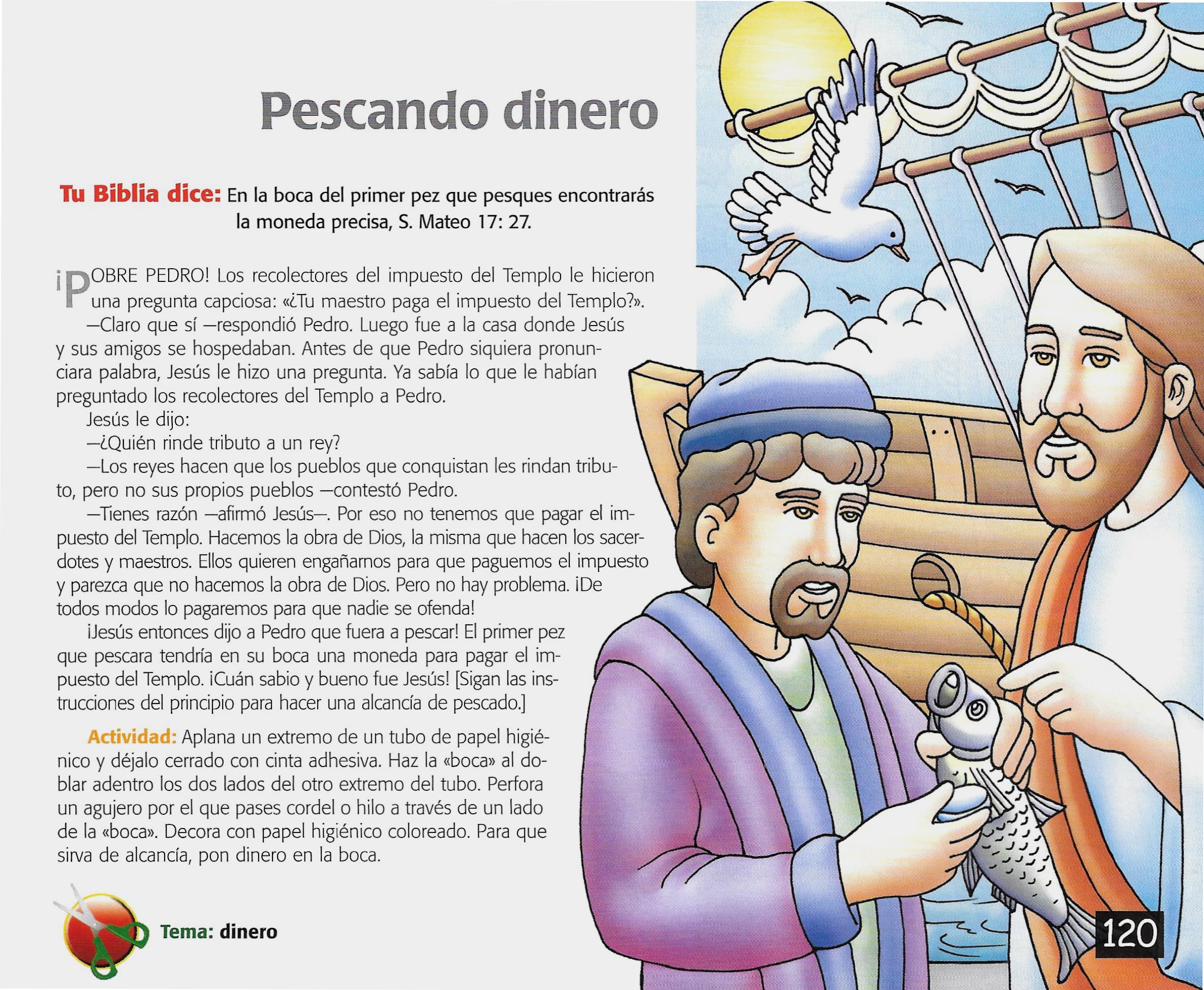 Página ilustrada del devocional