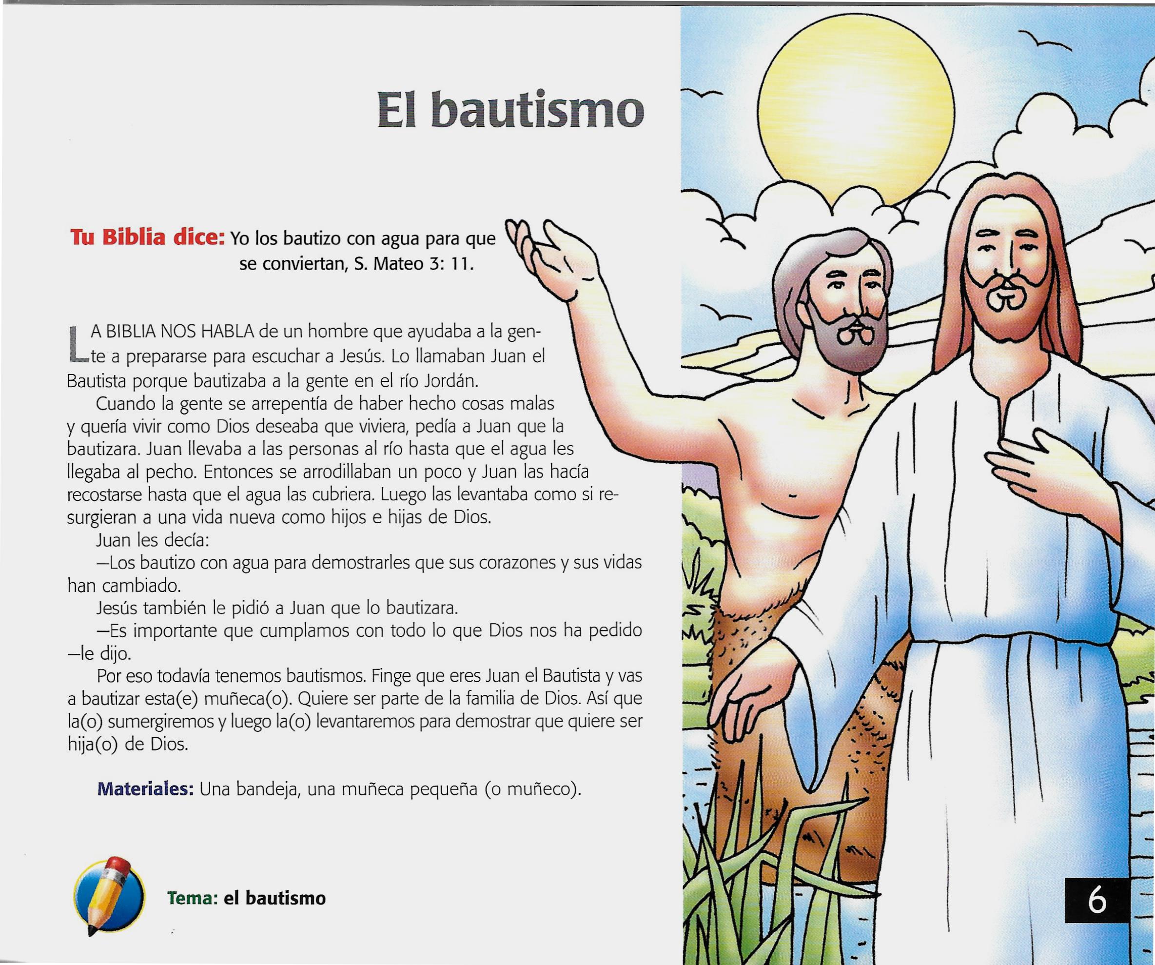 Página ilustrada del devocional