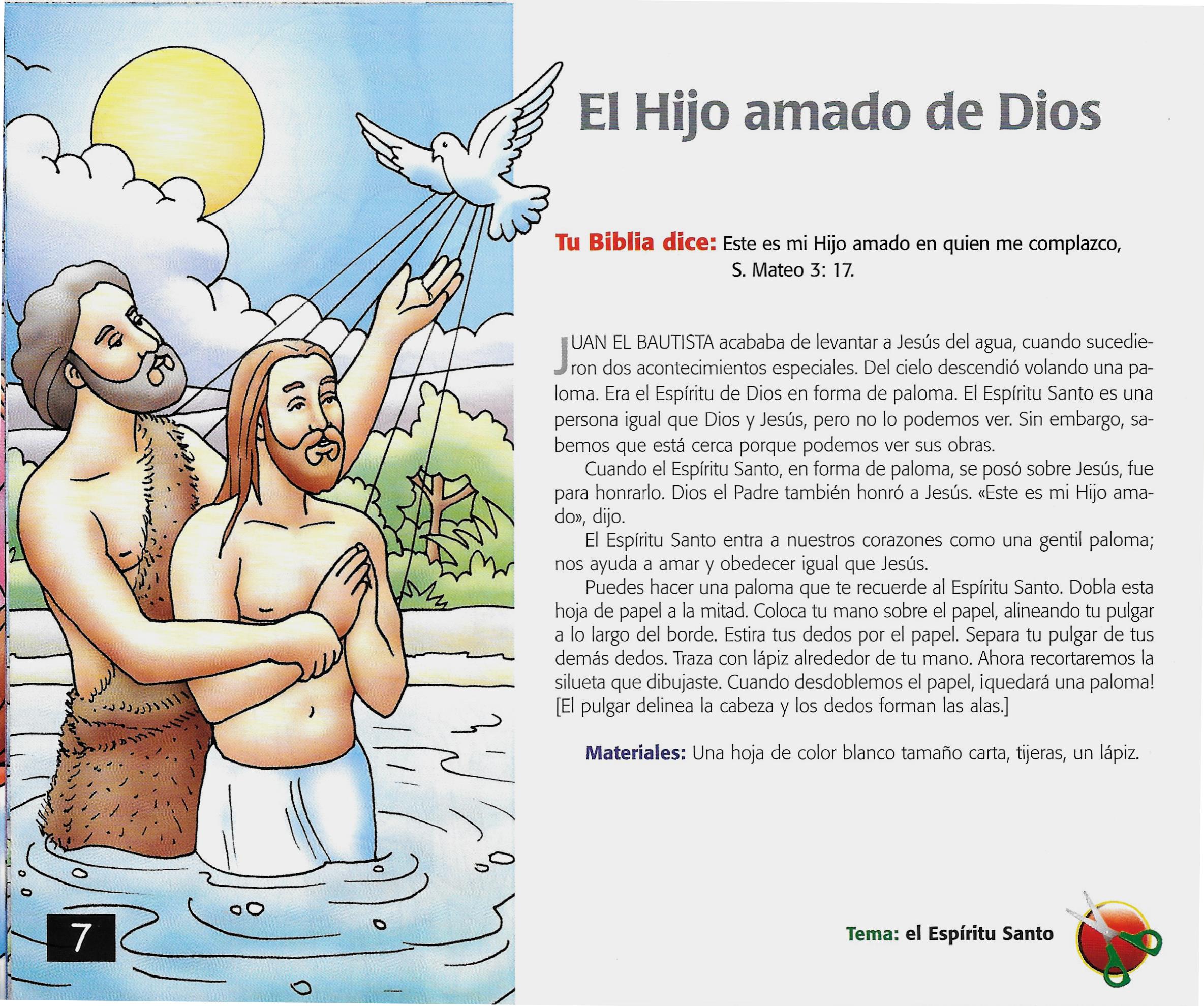 Página ilustrada del devocional