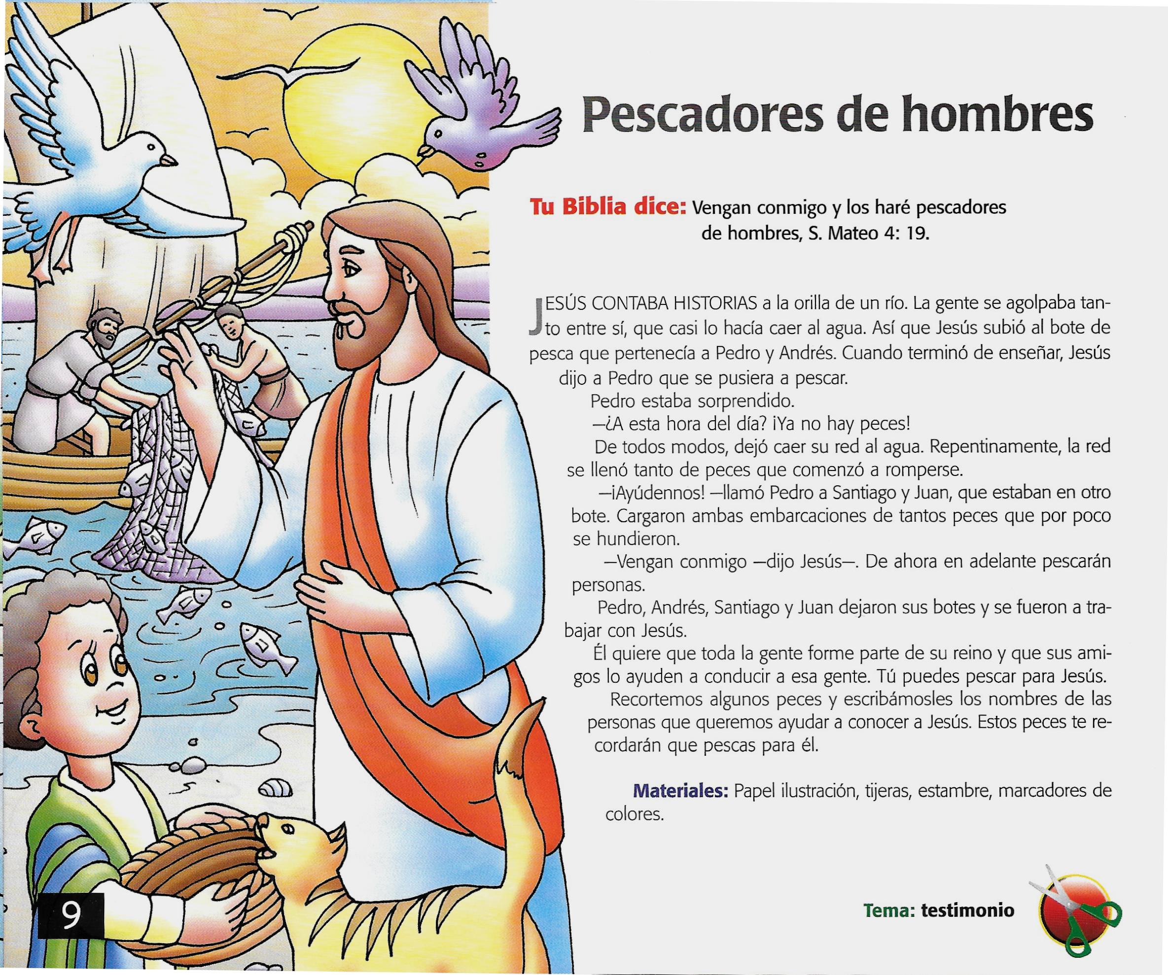 Página ilustrada del devocional