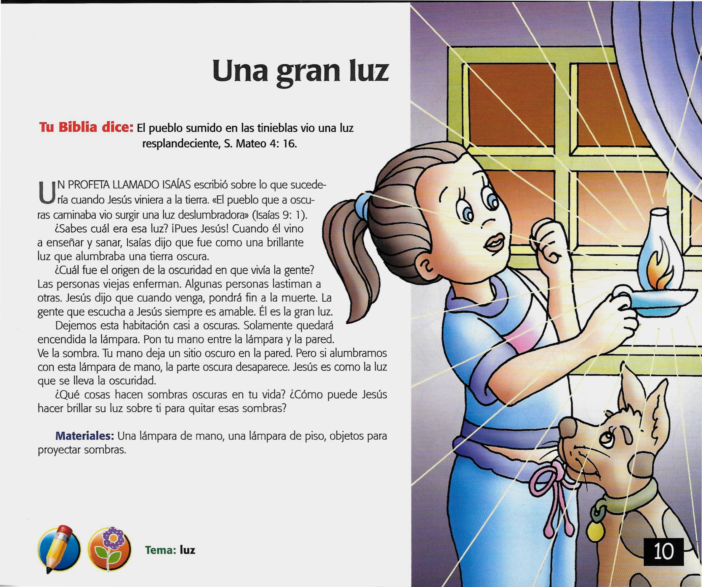 Página ilustrada del devocional