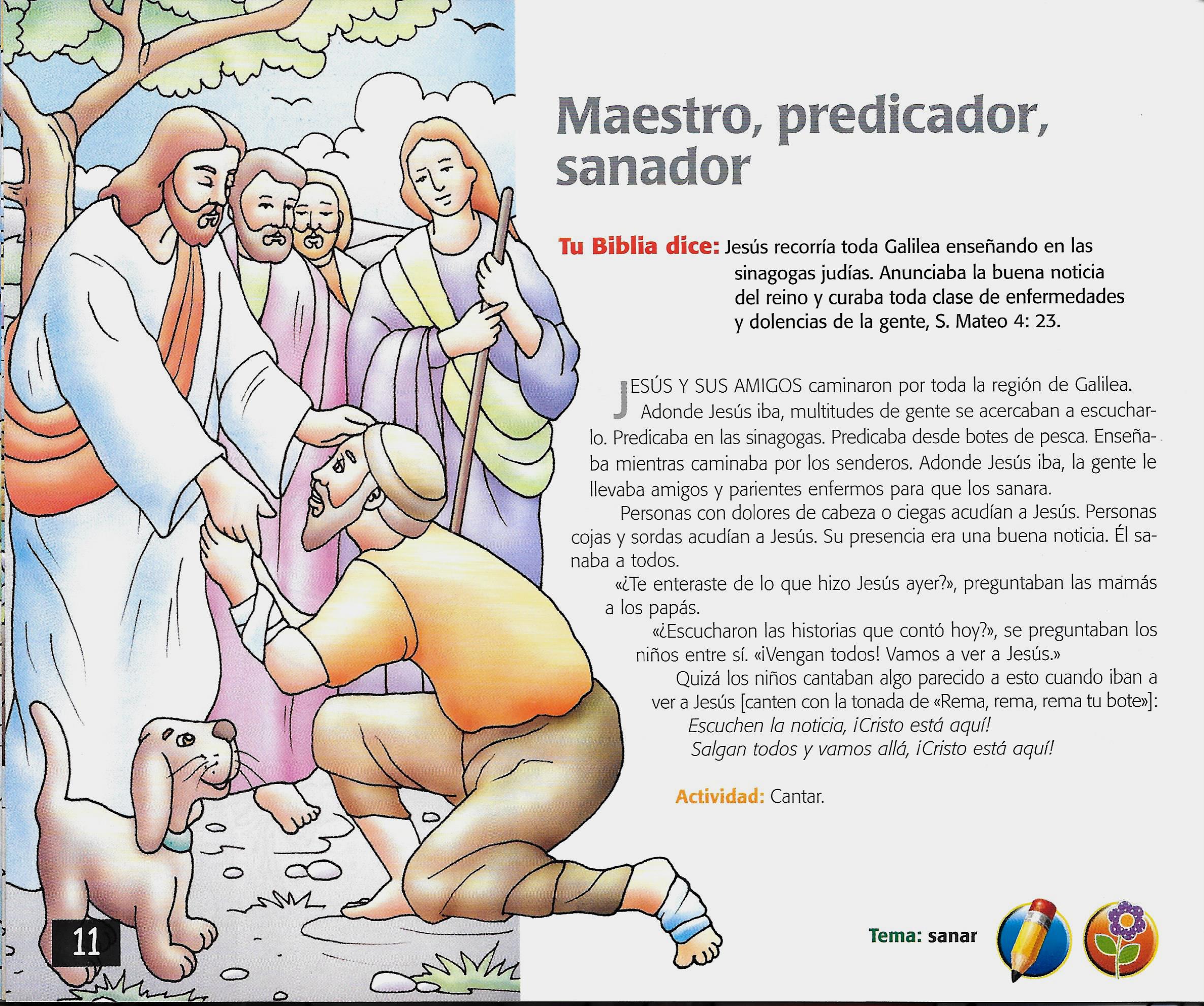Página ilustrada del devocional