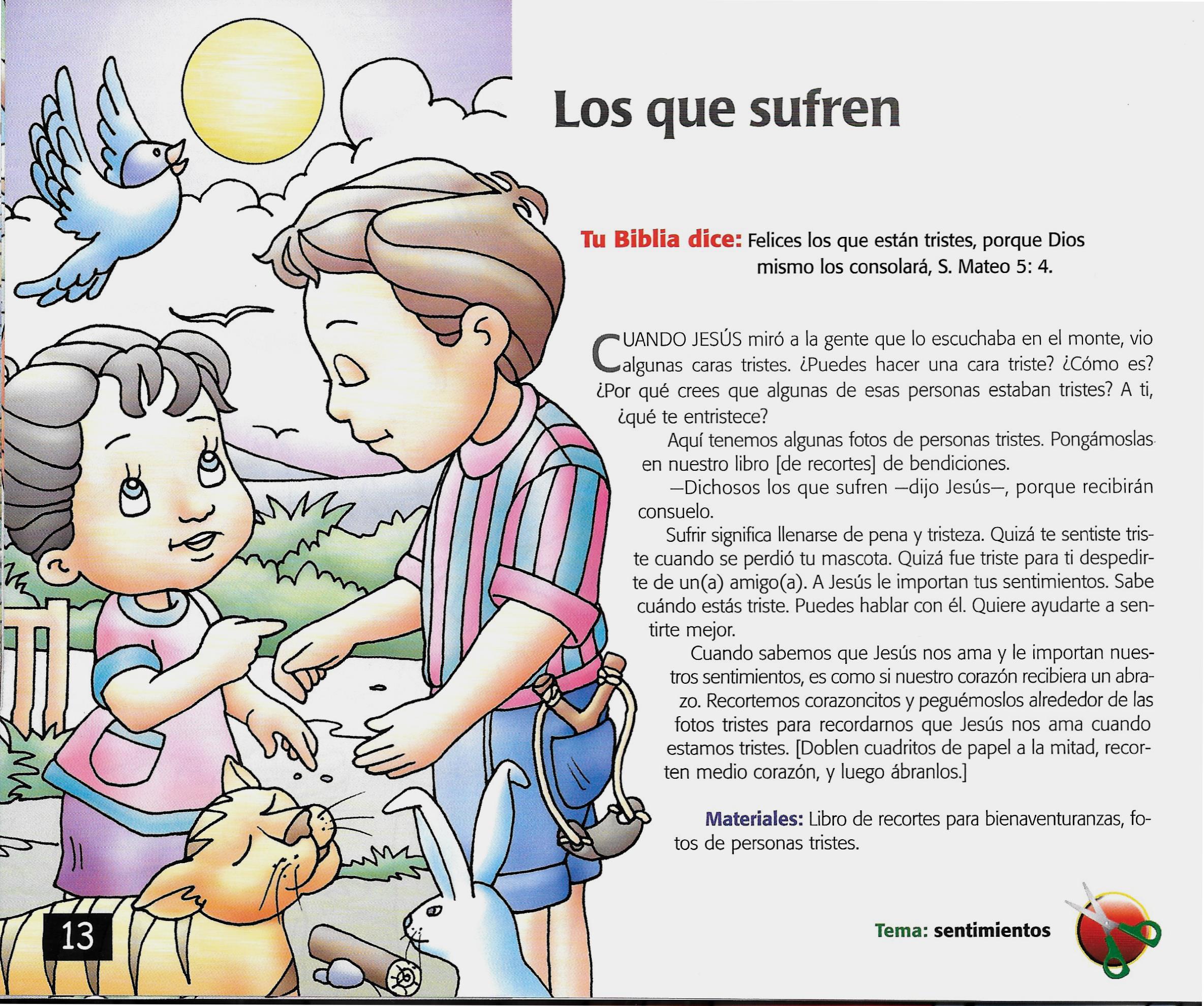 Página ilustrada del devocional