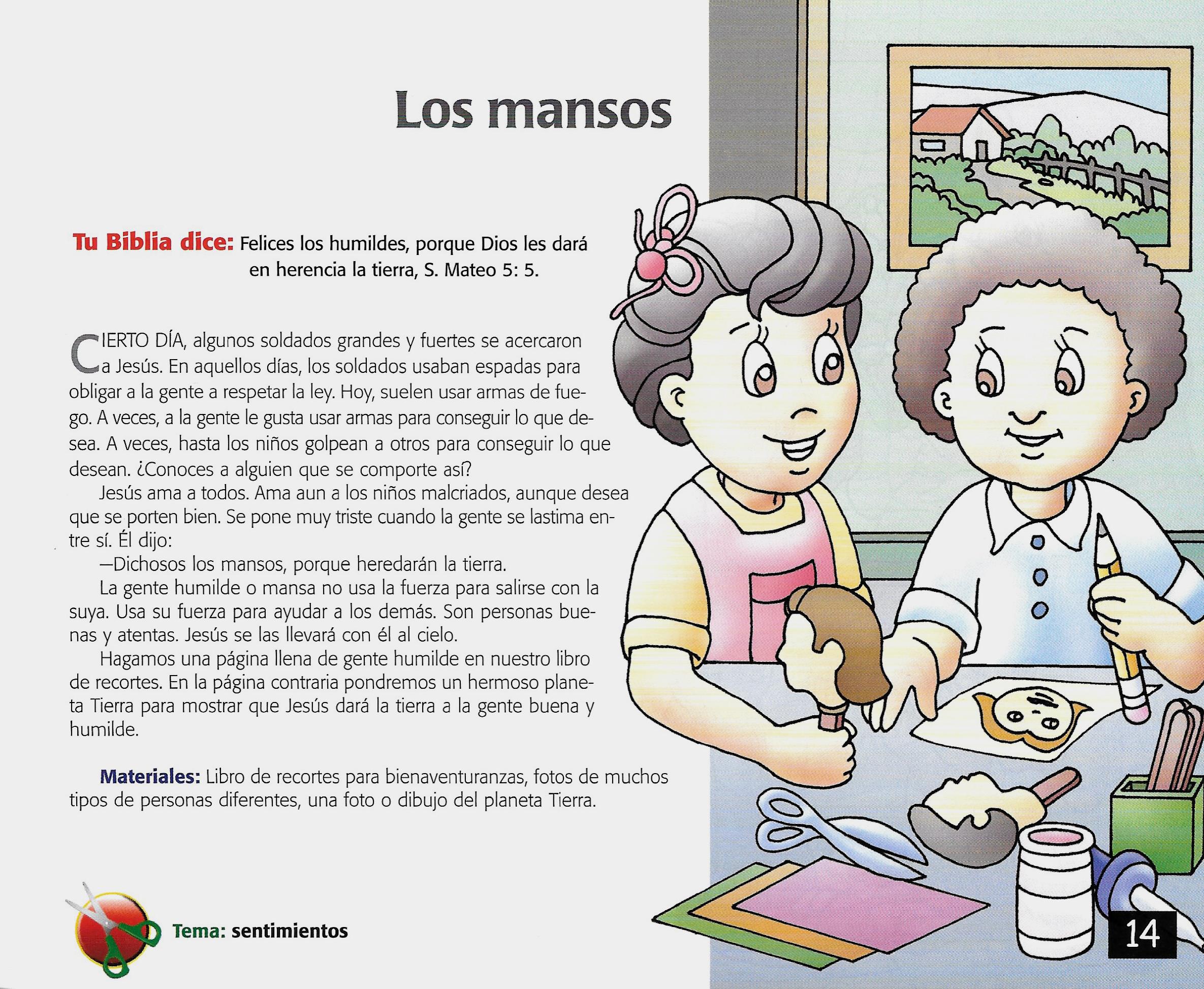 Página ilustrada del devocional