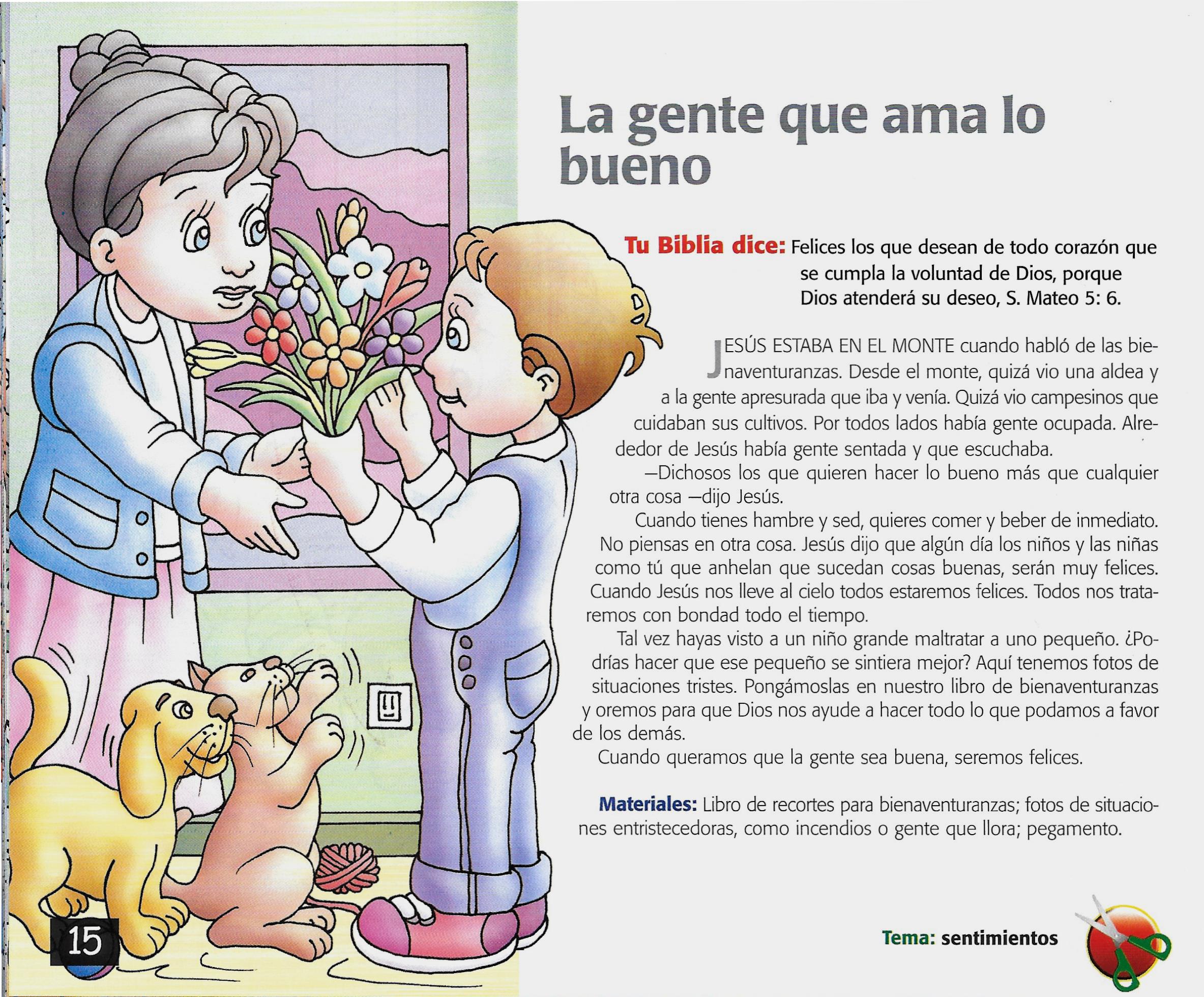Página ilustrada del devocional