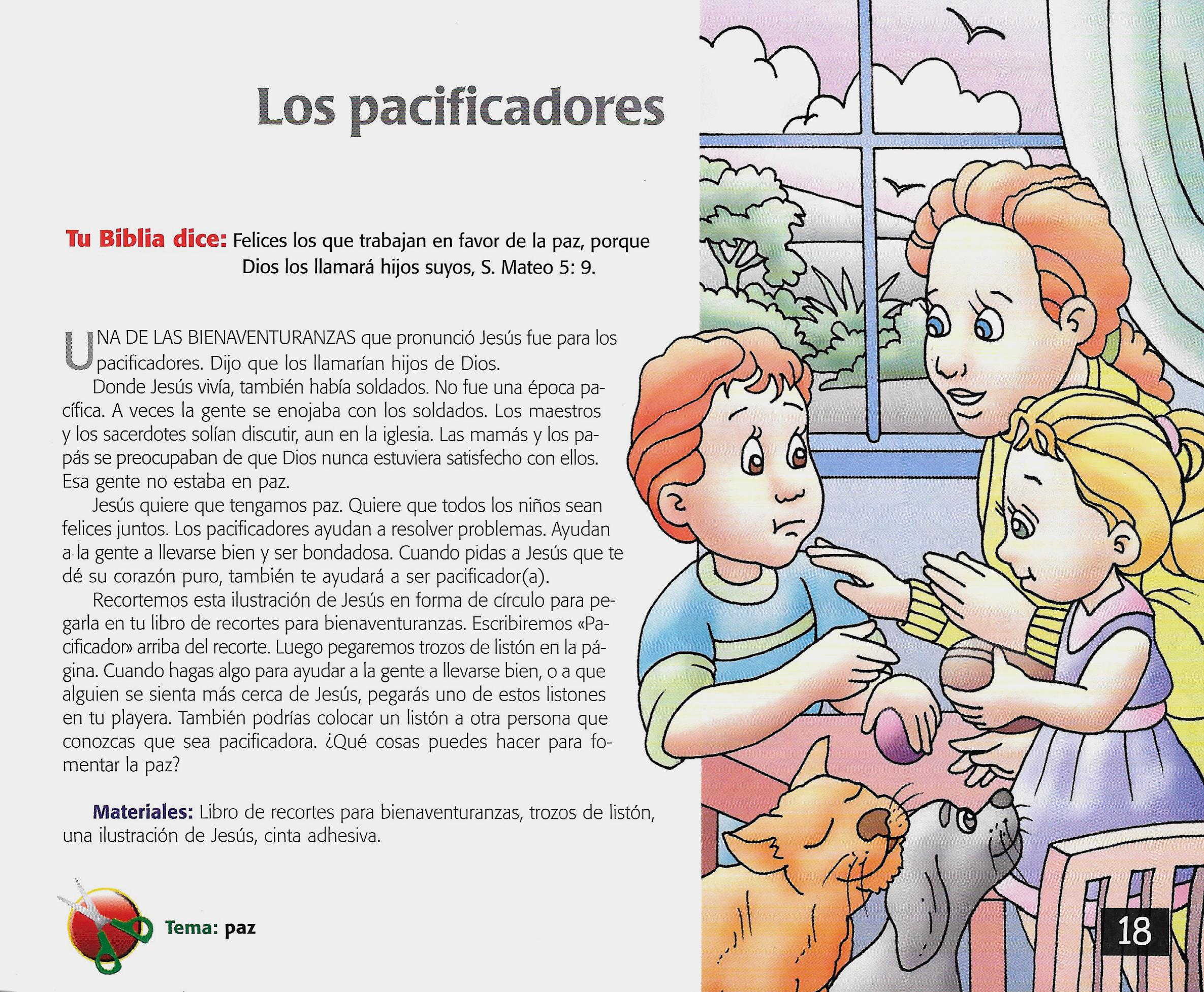 Página ilustrada del devocional