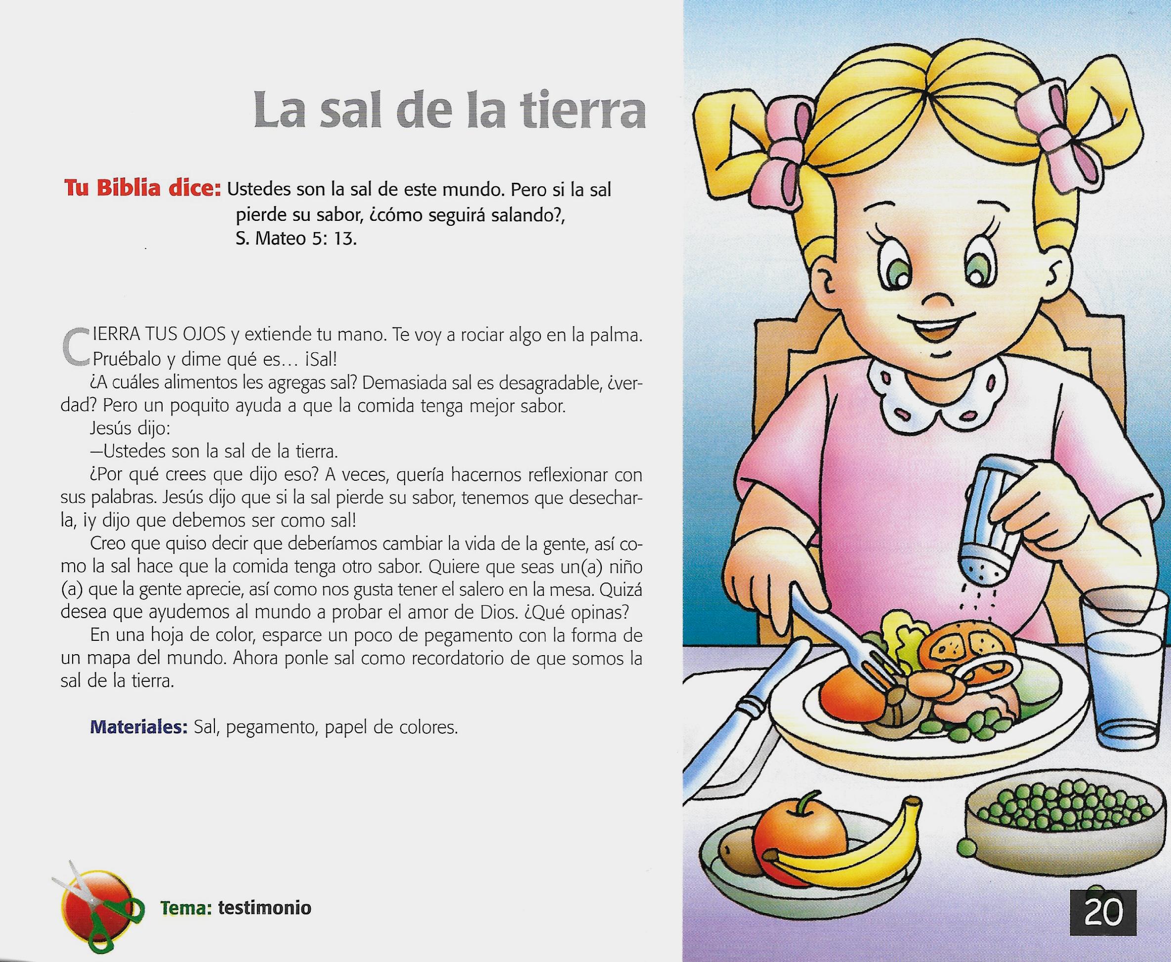 Página ilustrada del devocional