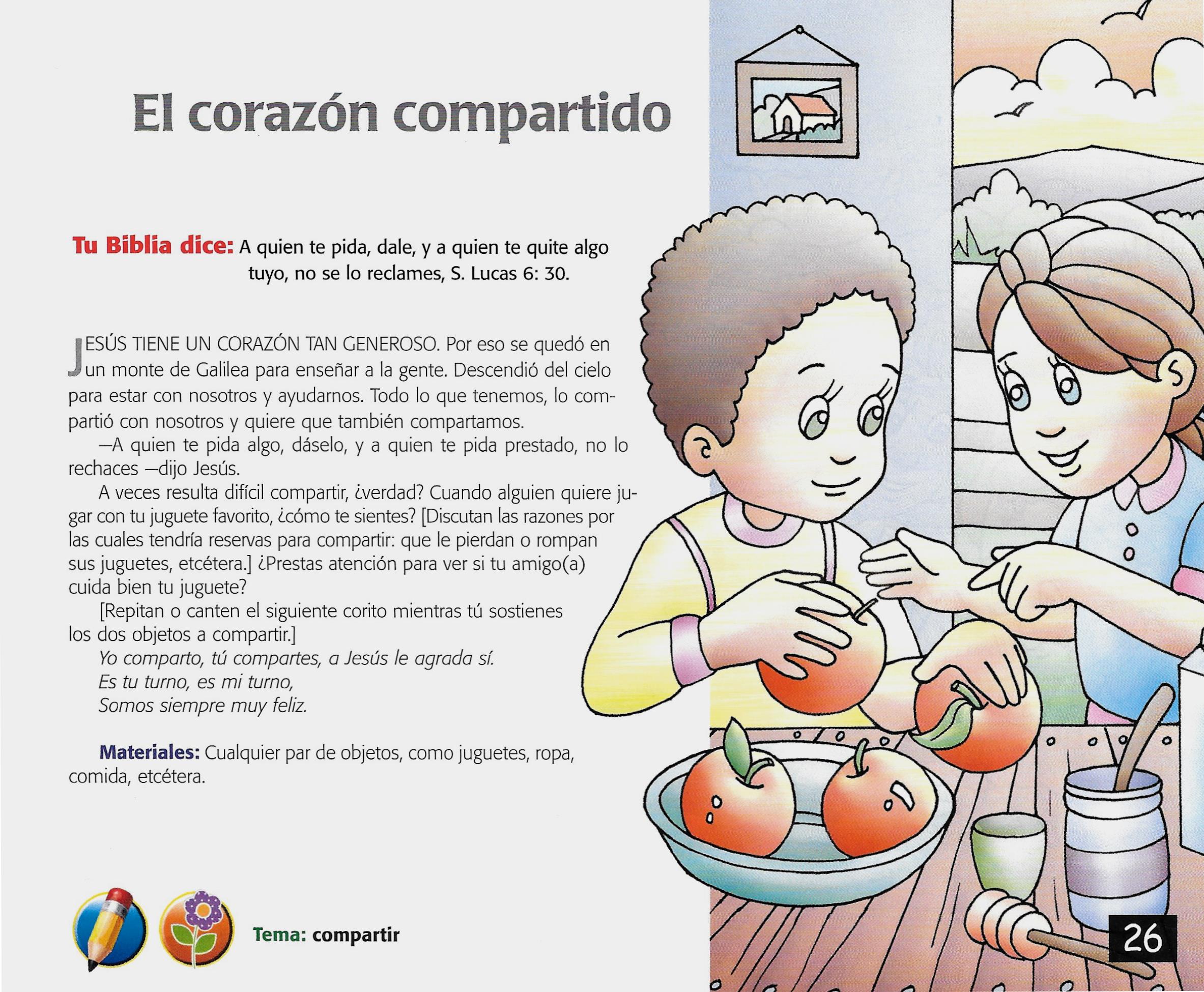 Página ilustrada del devocional
