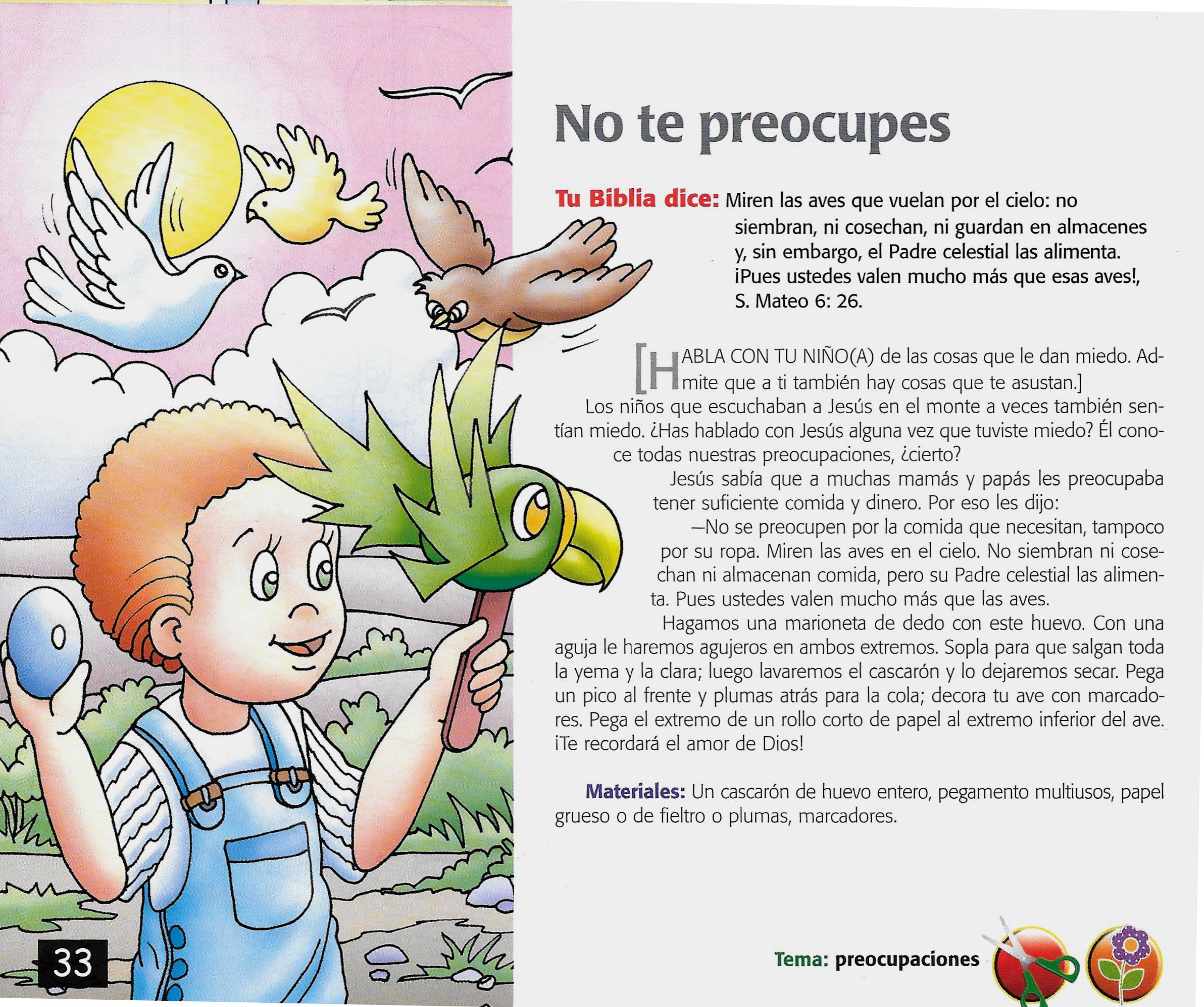 Página ilustrada del devocional