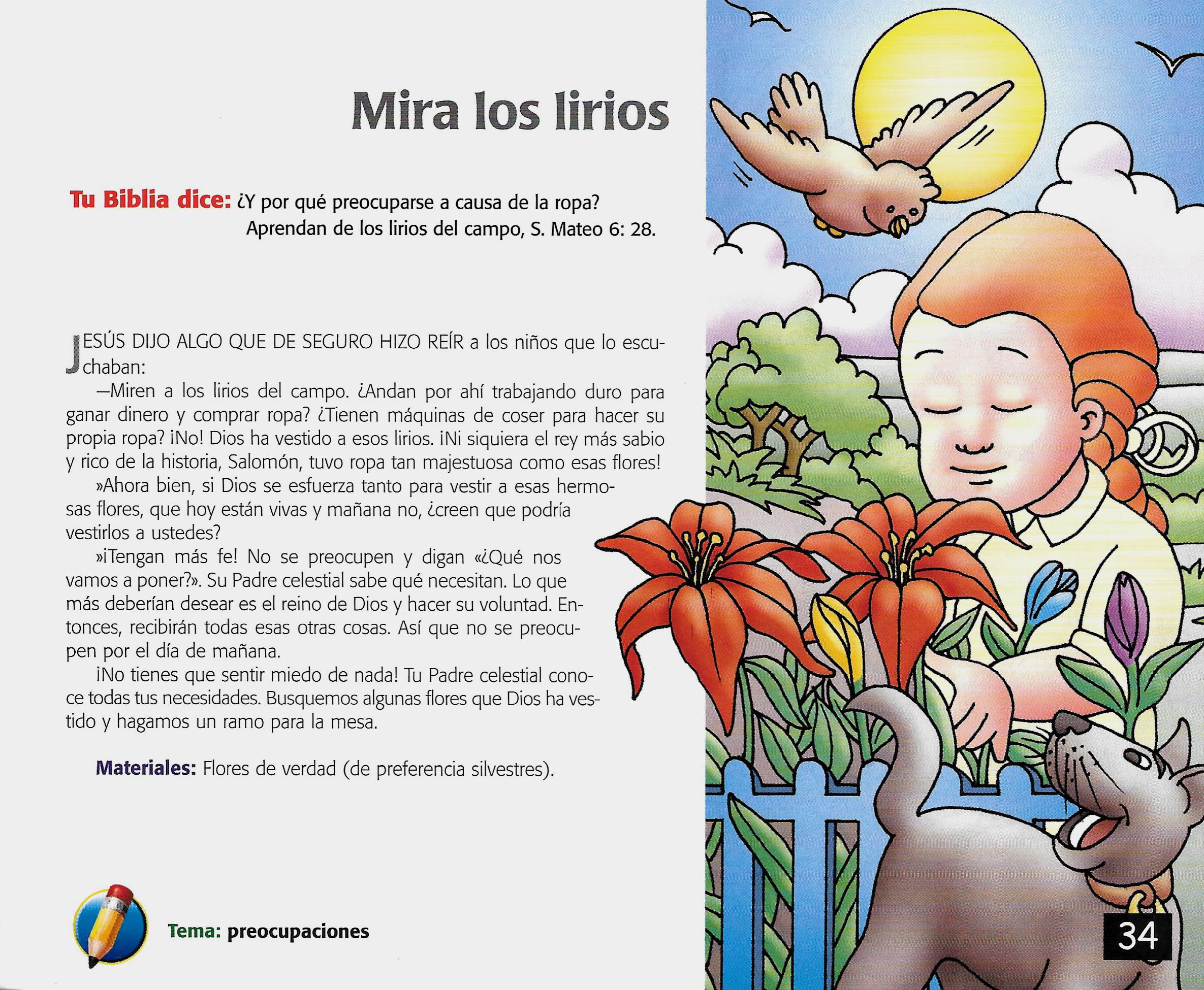 Página ilustrada del devocional
