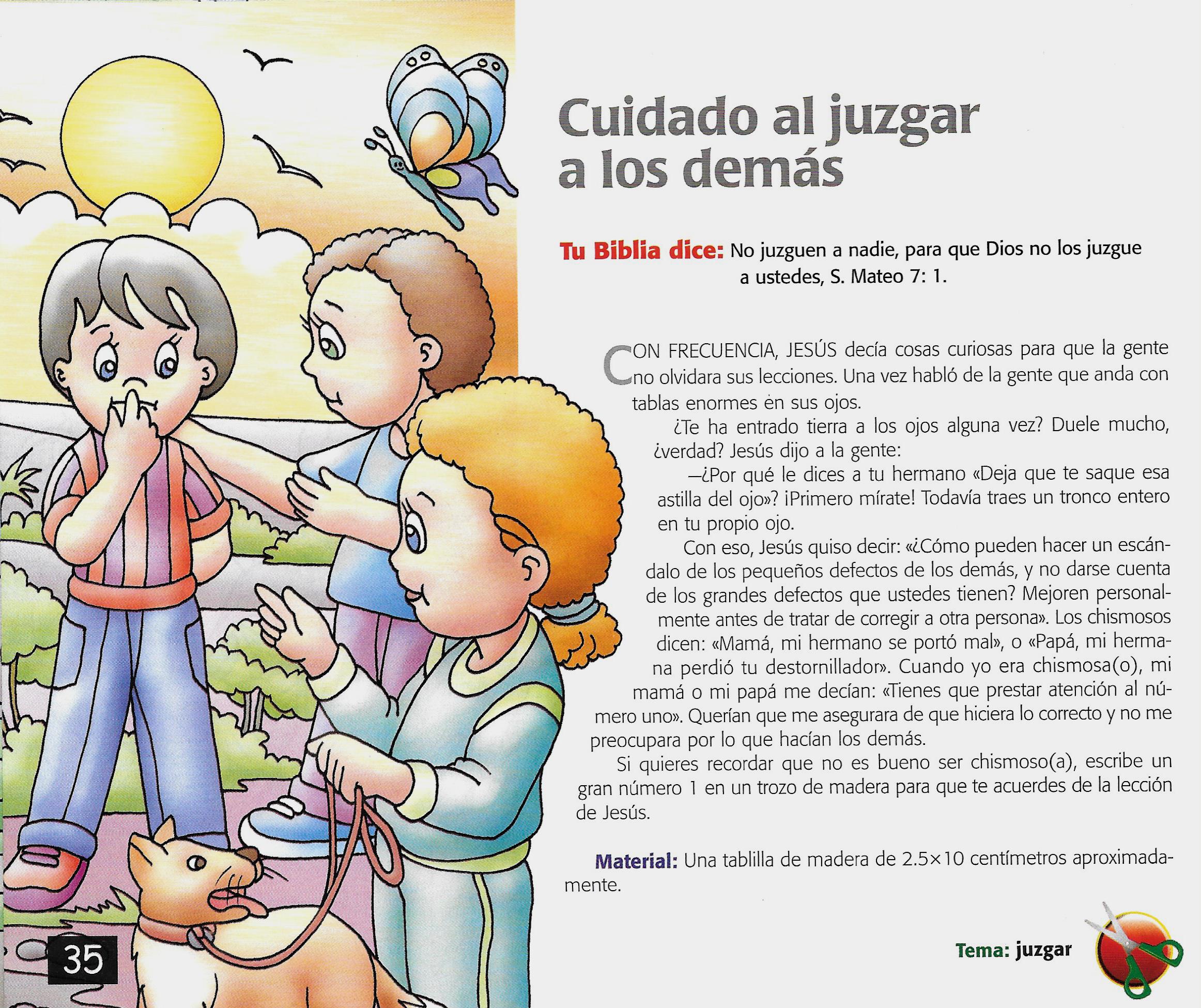 Página ilustrada del devocional