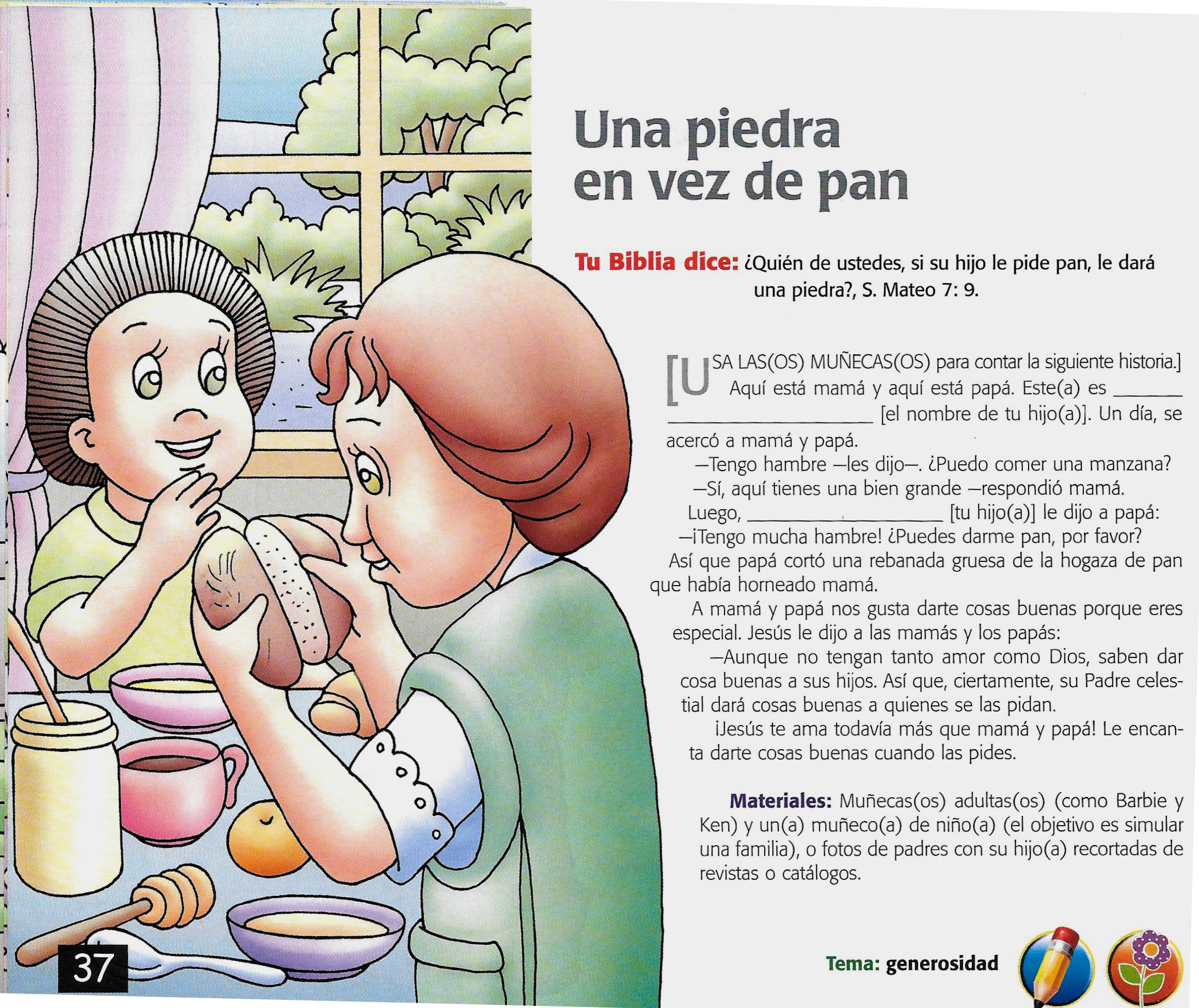 Página ilustrada del devocional