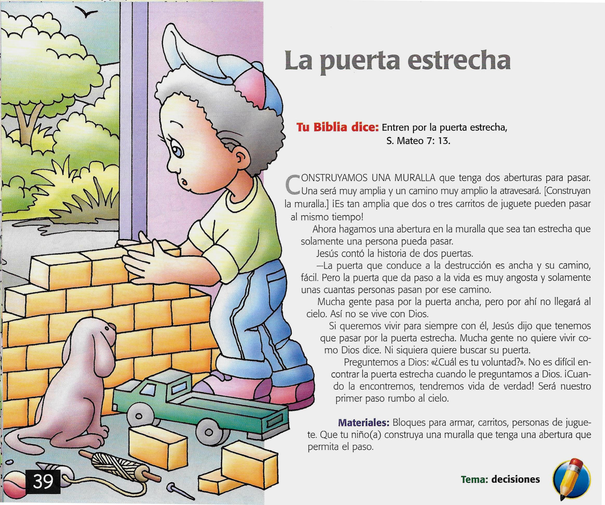 Página ilustrada del devocional