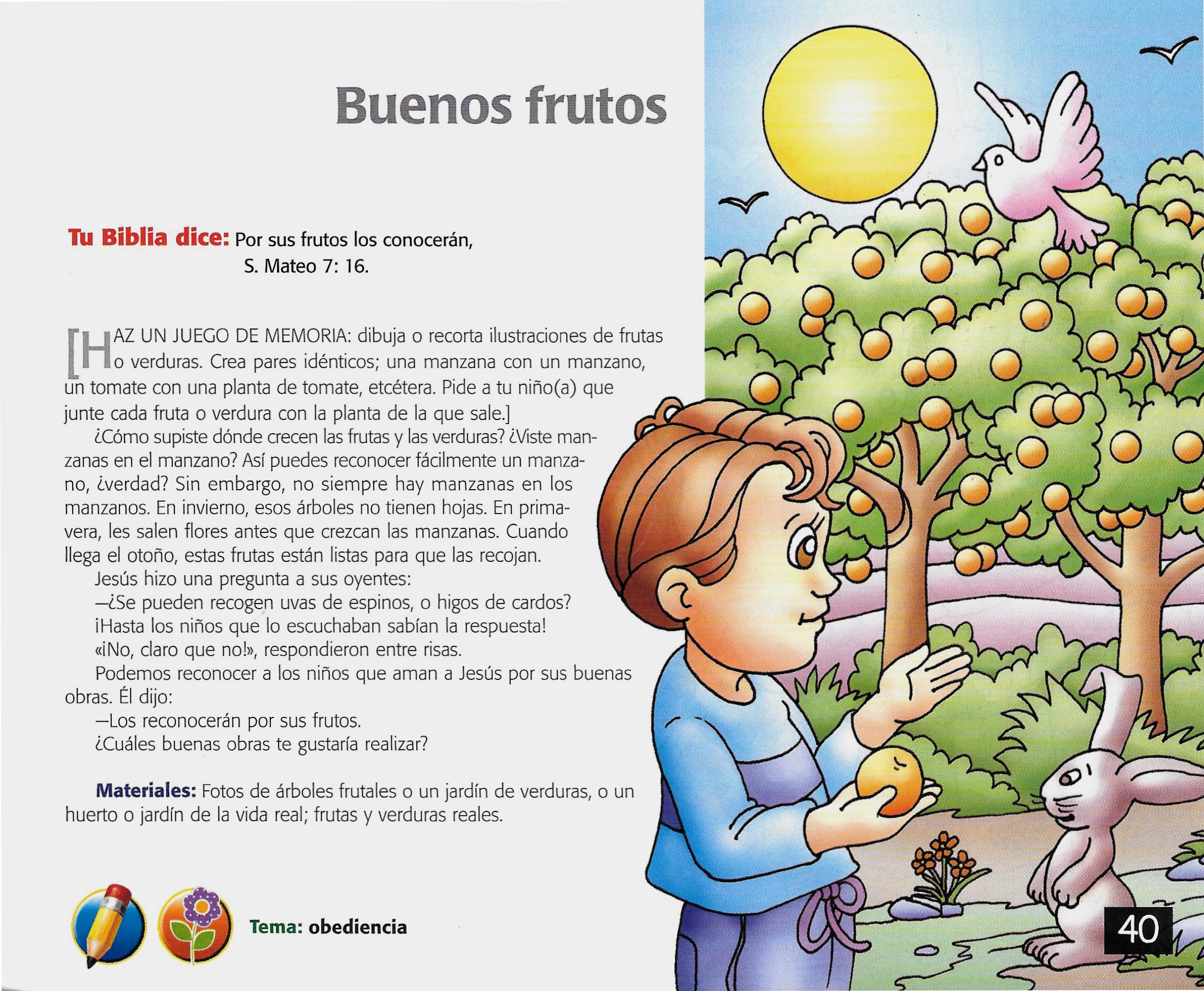 Página ilustrada del devocional