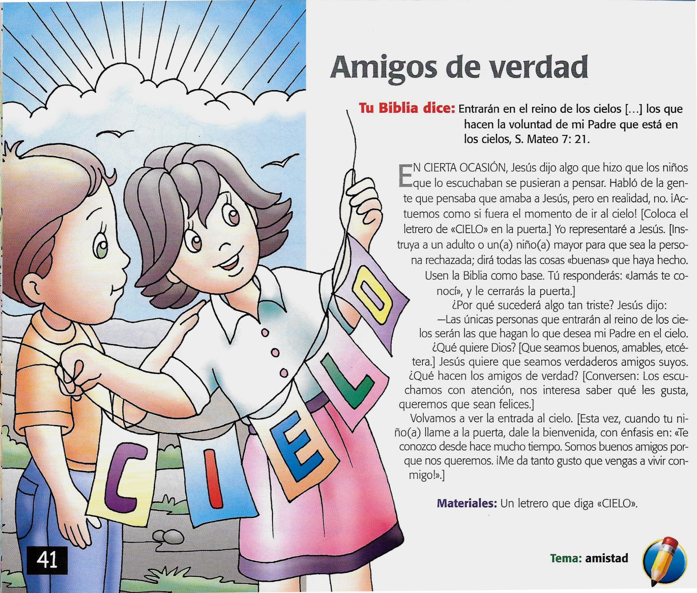 Página ilustrada del devocional