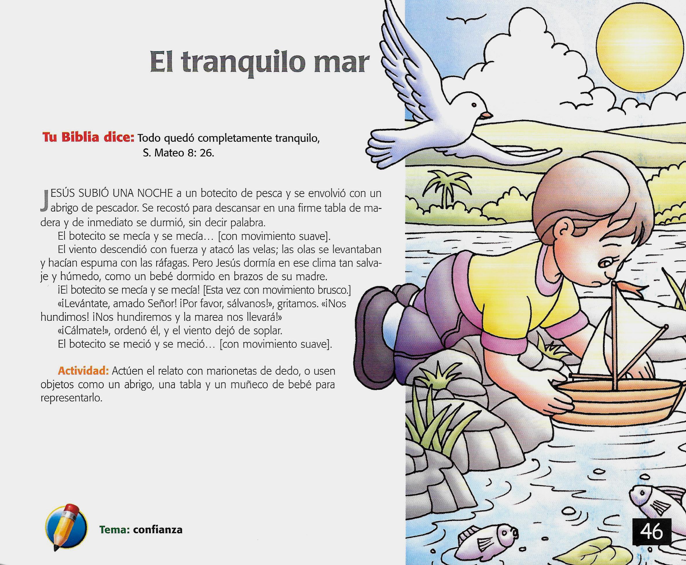 Página ilustrada del devocional