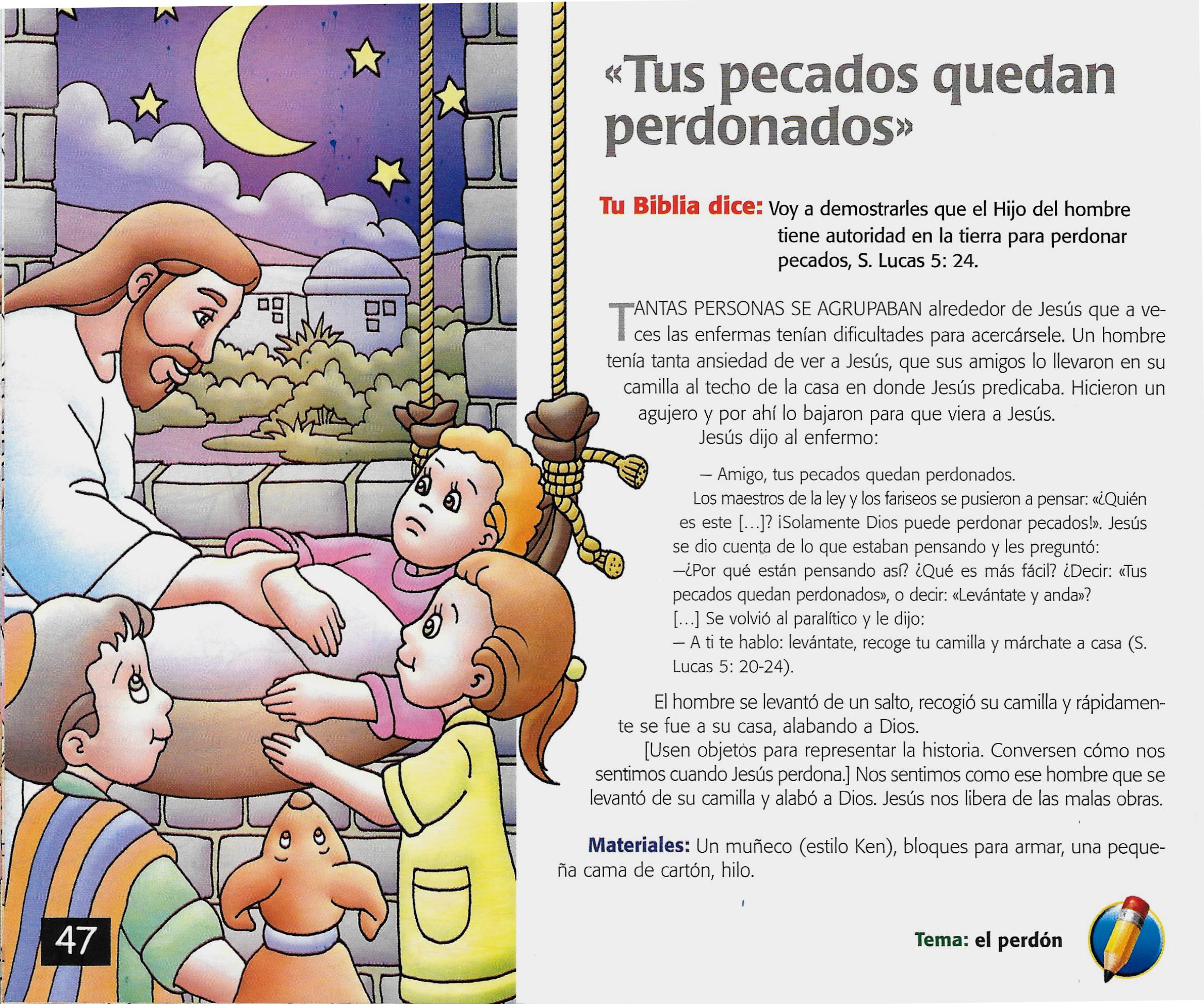 Página ilustrada del devocional