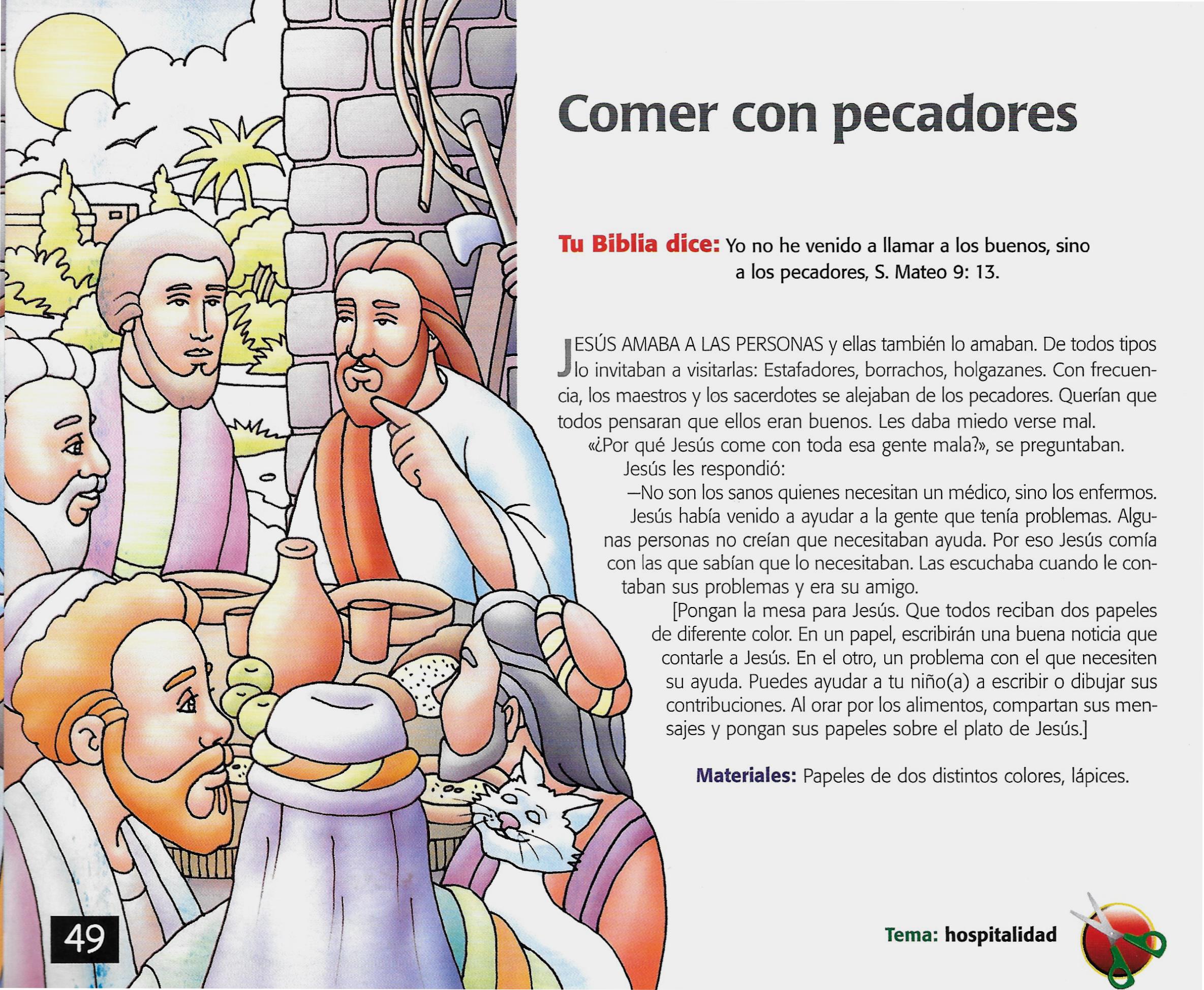 Página ilustrada del devocional