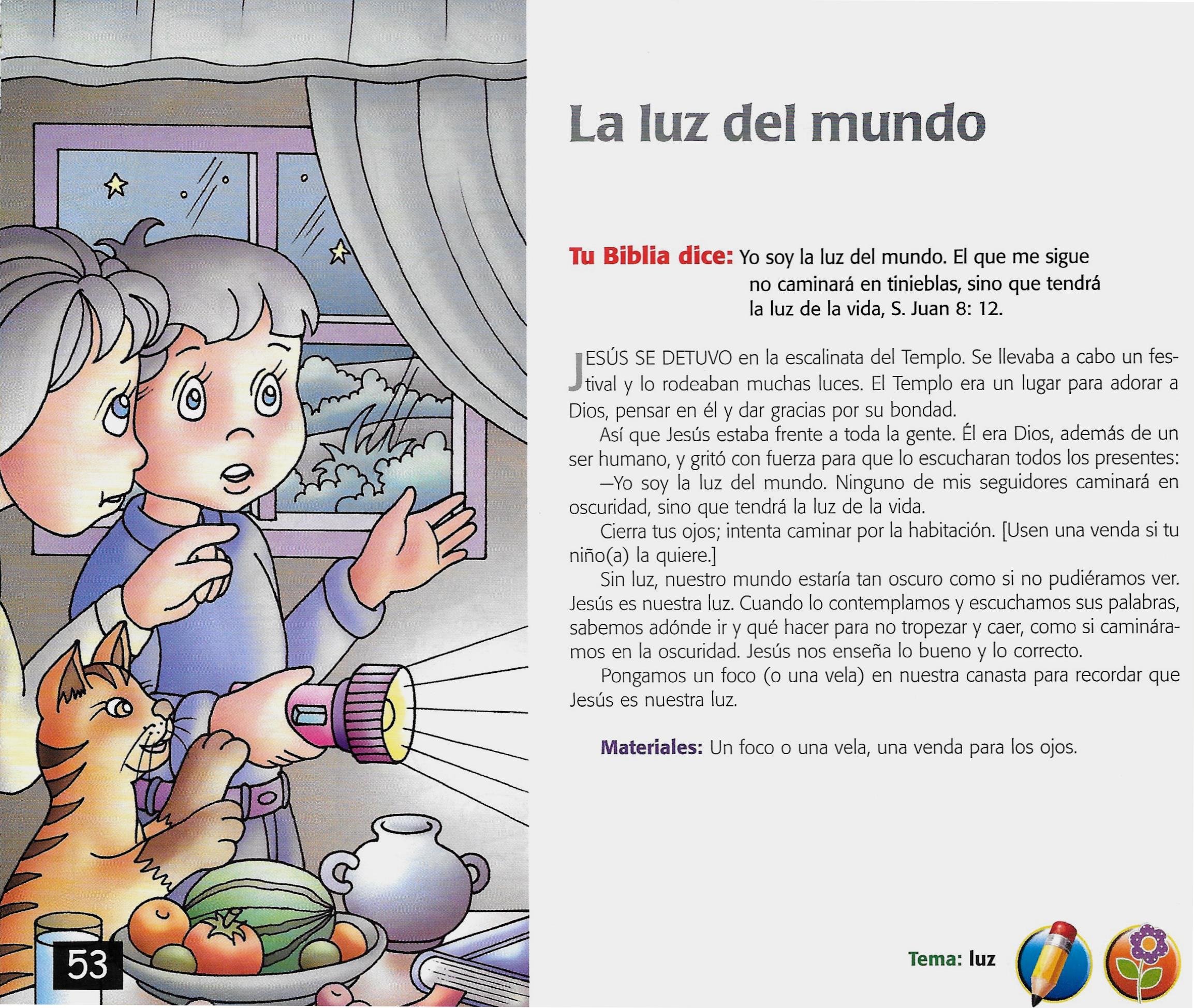 Página ilustrada del devocional