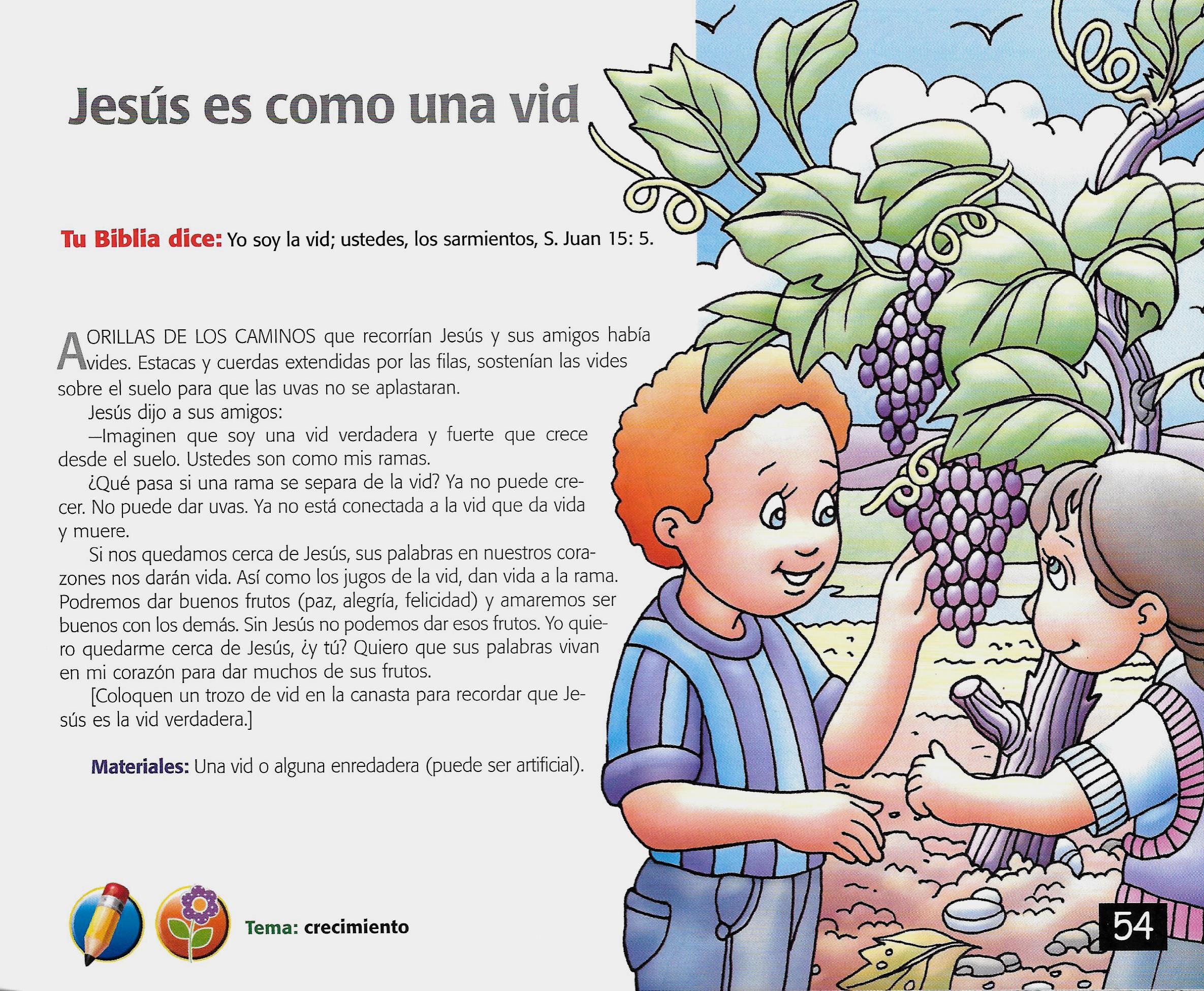 Página ilustrada del devocional