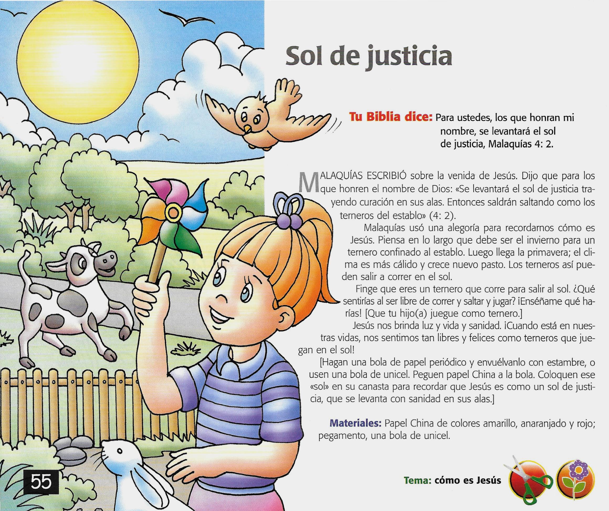 Página ilustrada del devocional