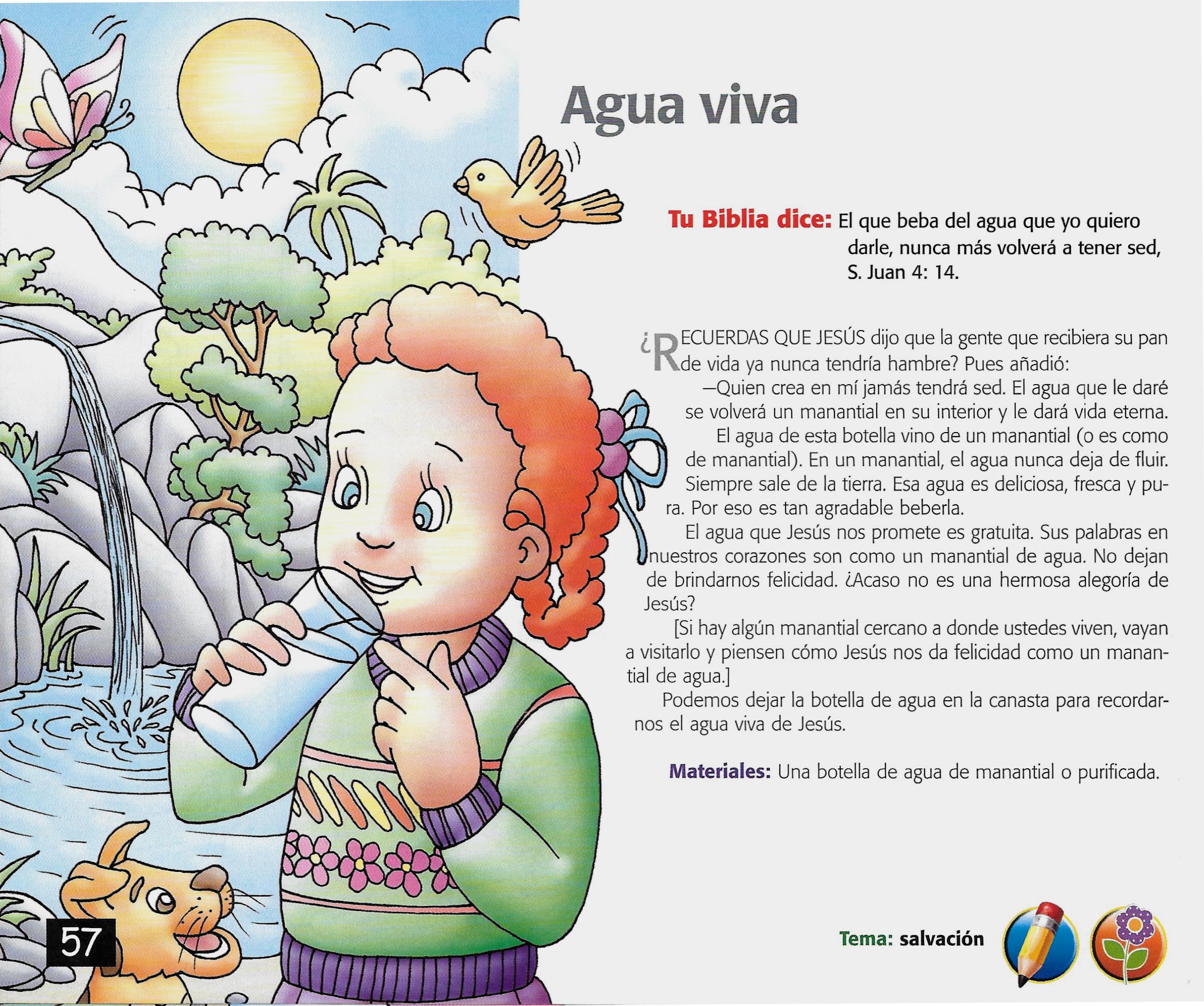 Página ilustrada del devocional
