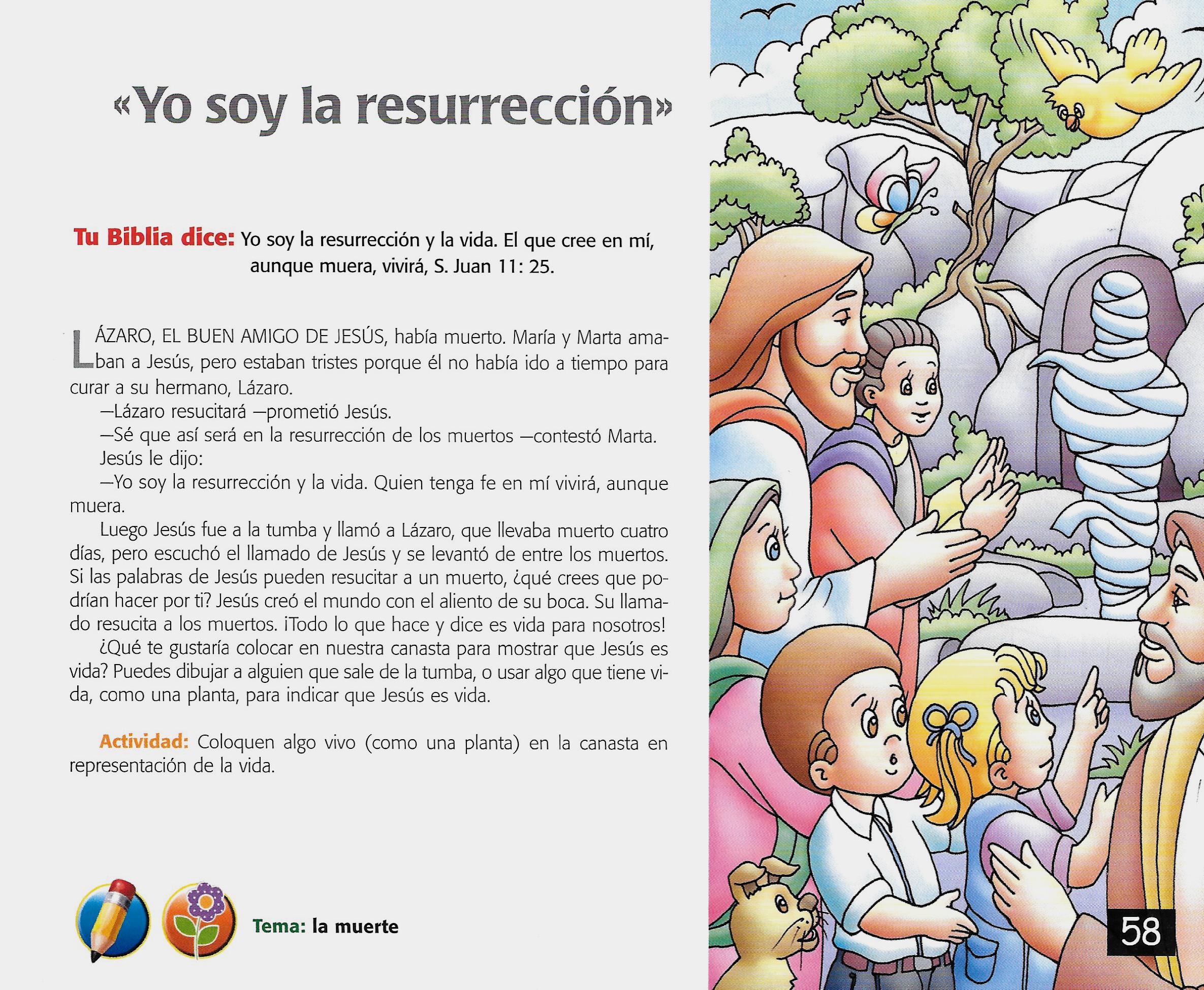 Página ilustrada del devocional