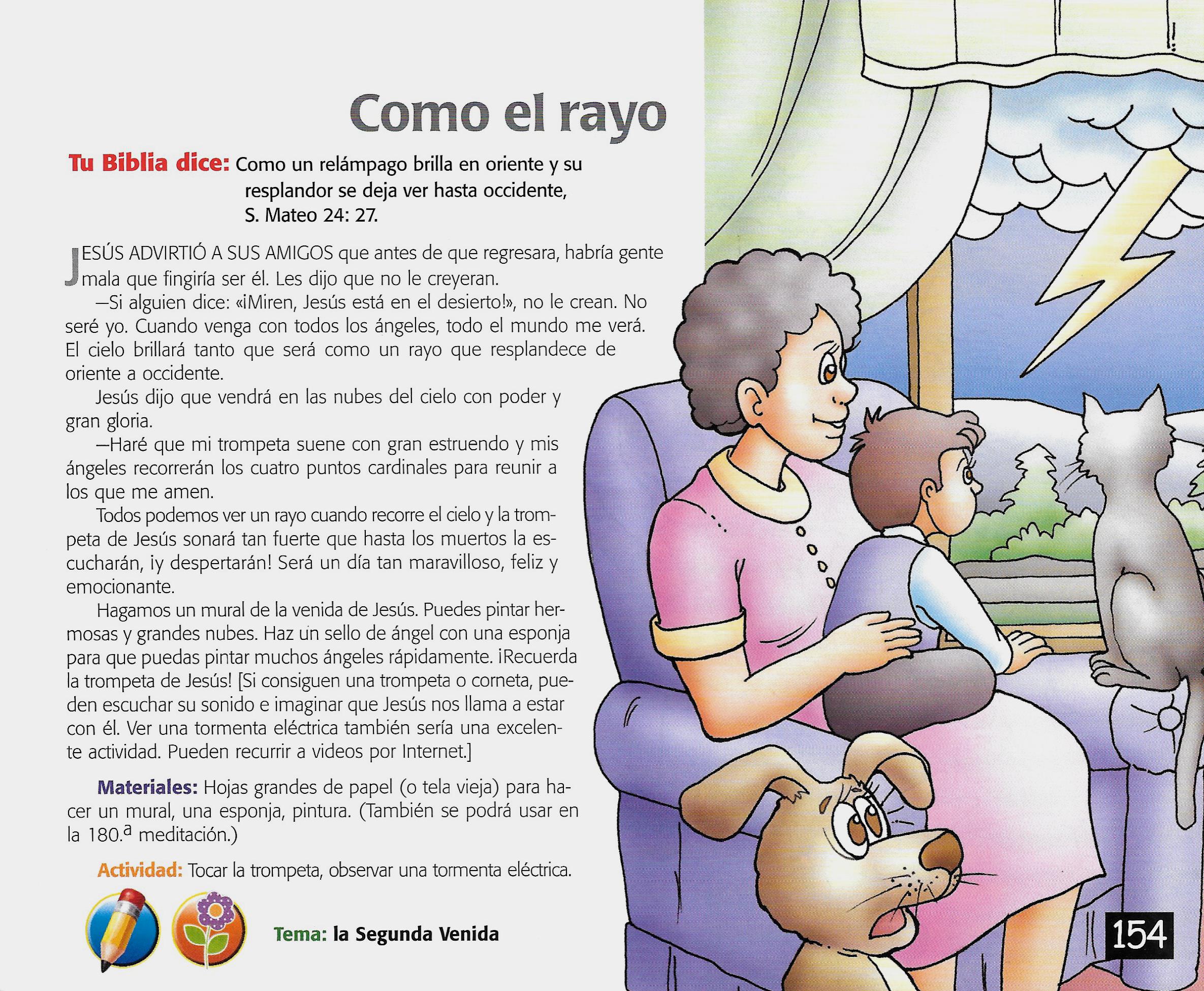 Página ilustrada del devocional