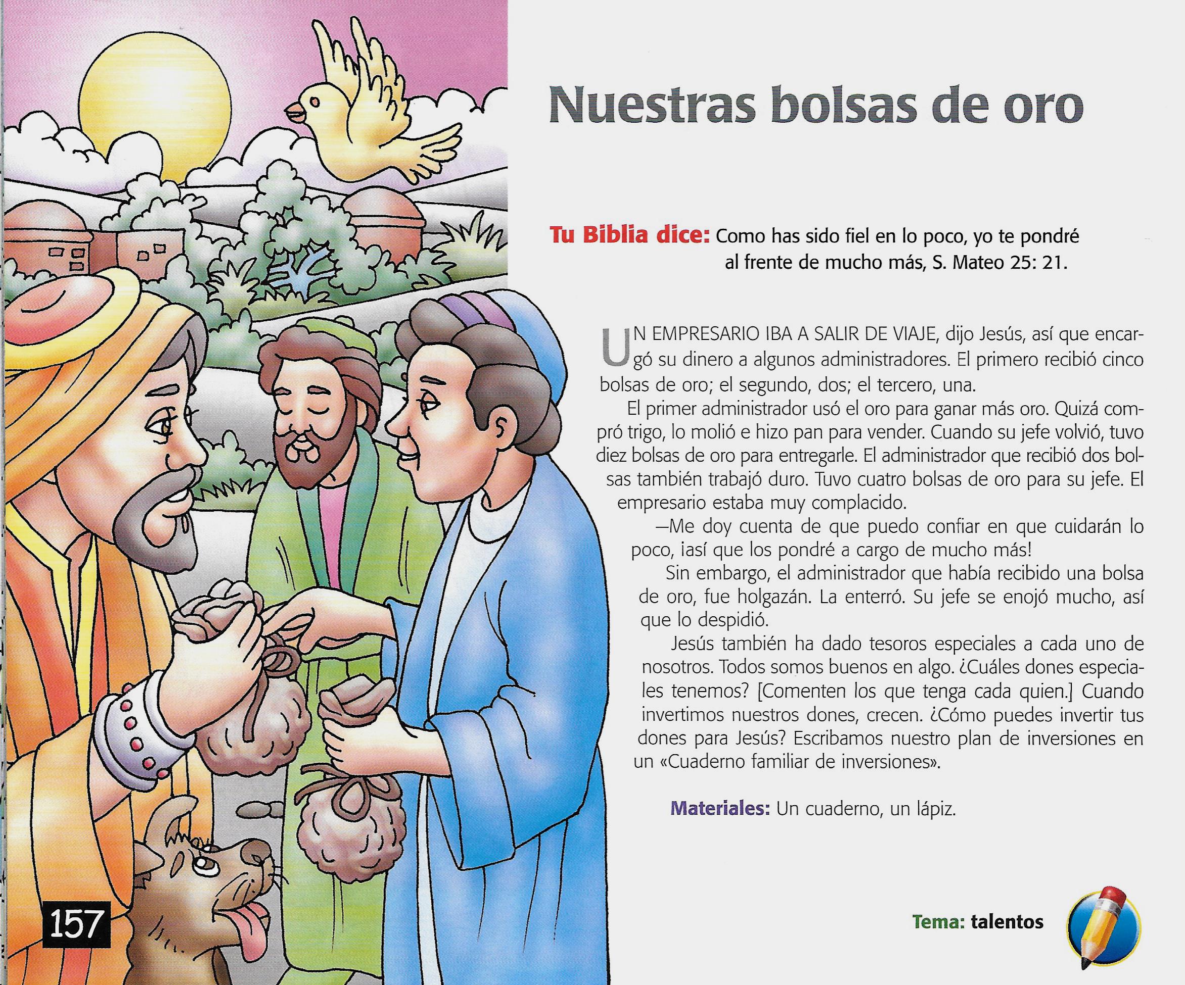 Página ilustrada del devocional