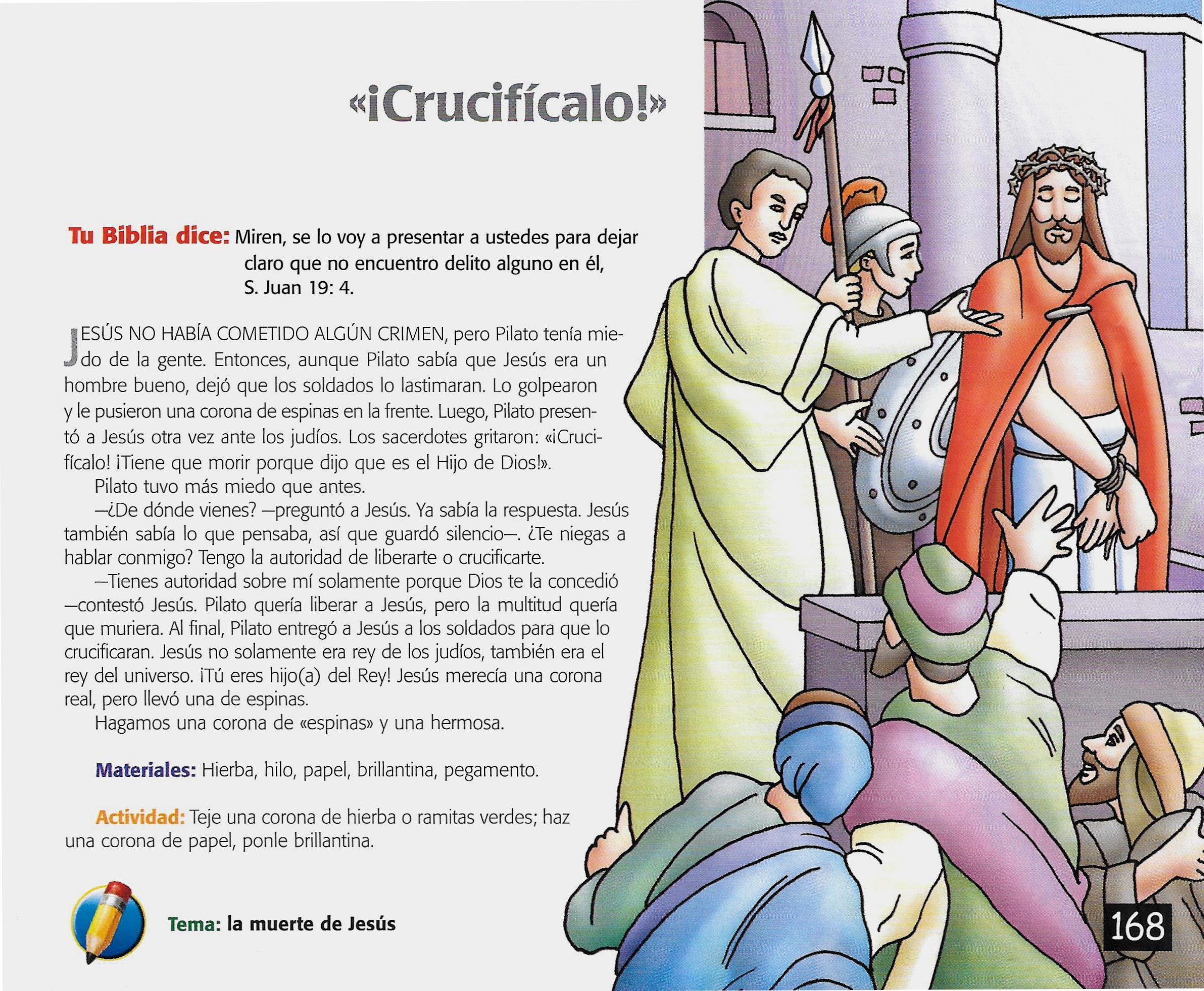 Página ilustrada del devocional