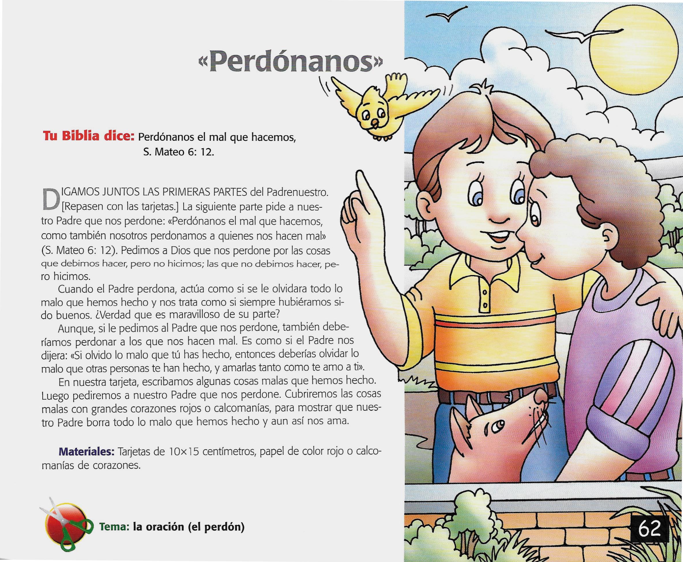 Página ilustrada del devocional