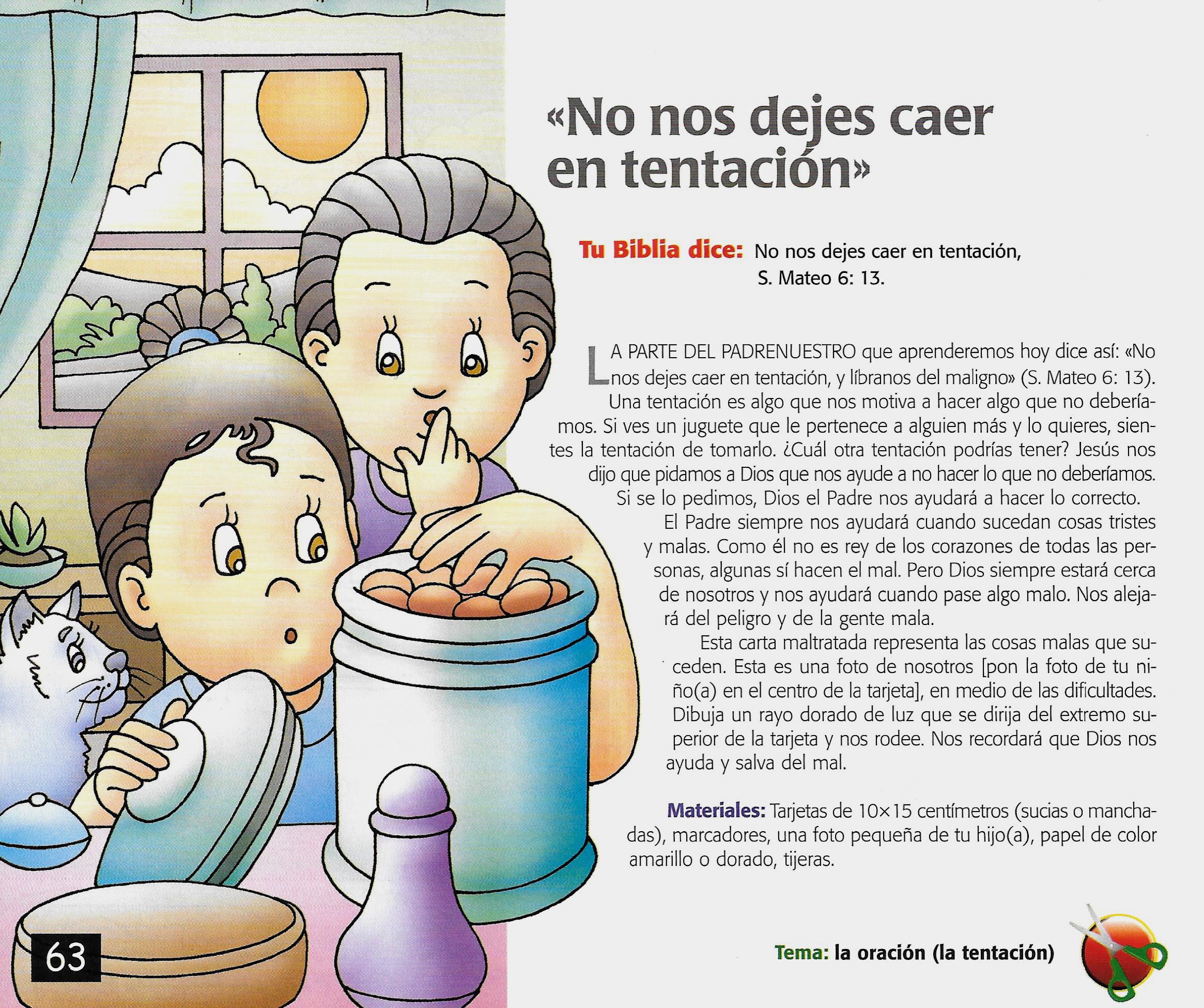 Página ilustrada del devocional