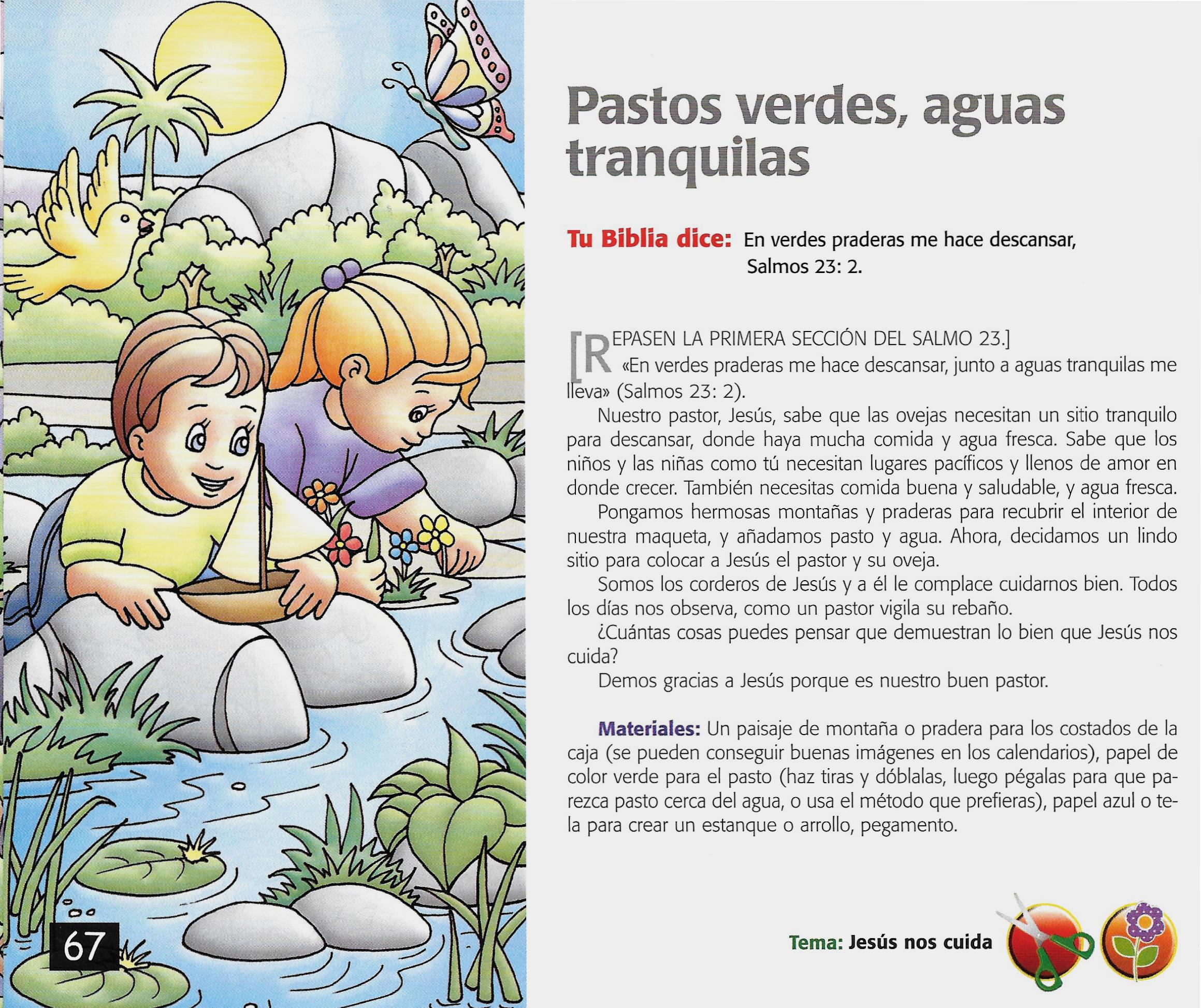 Página ilustrada del devocional