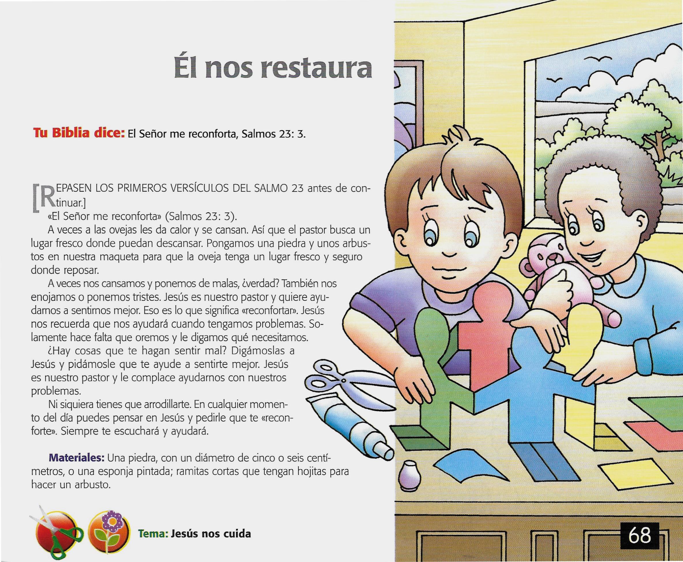 Página ilustrada del devocional