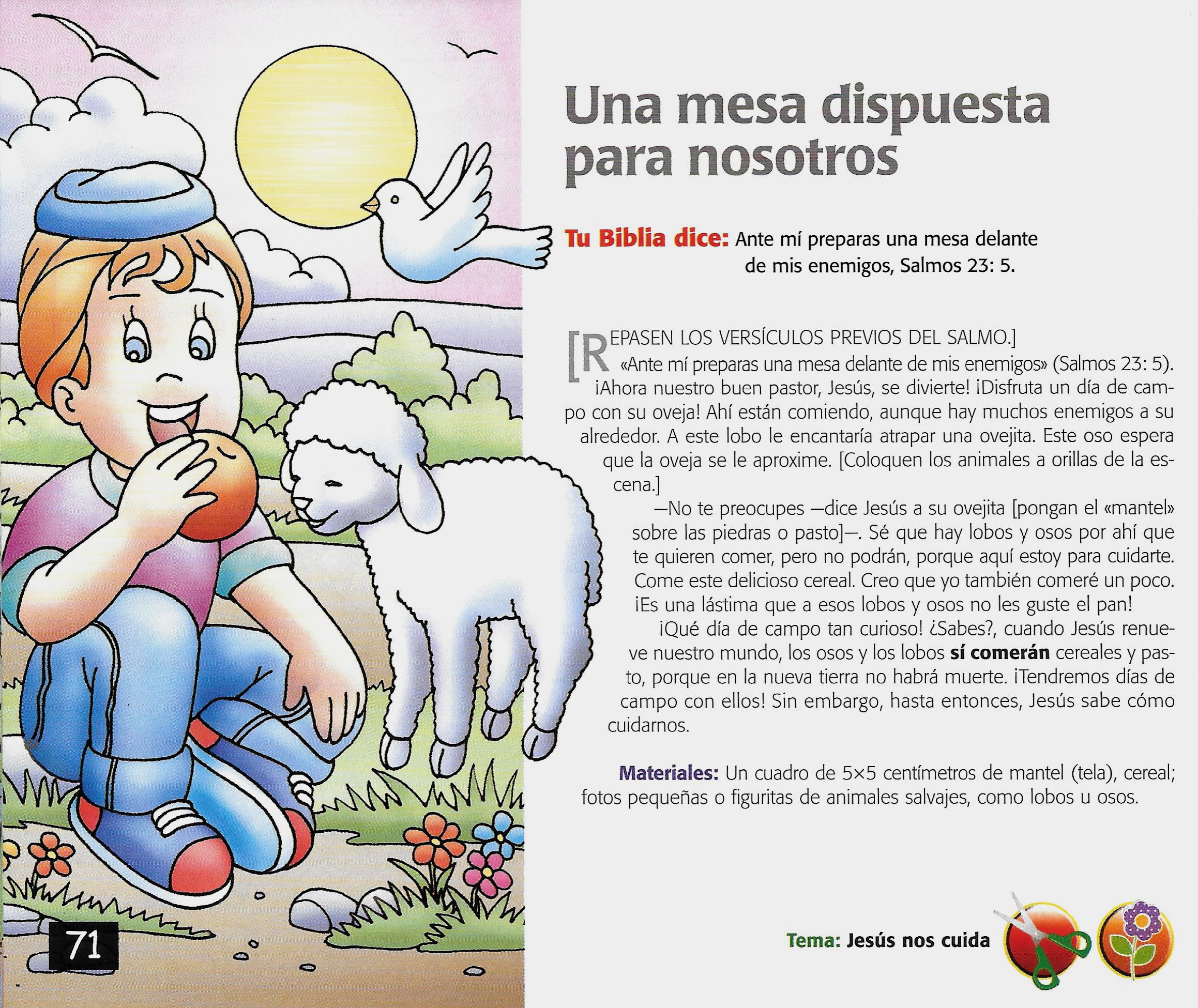 Página ilustrada del devocional