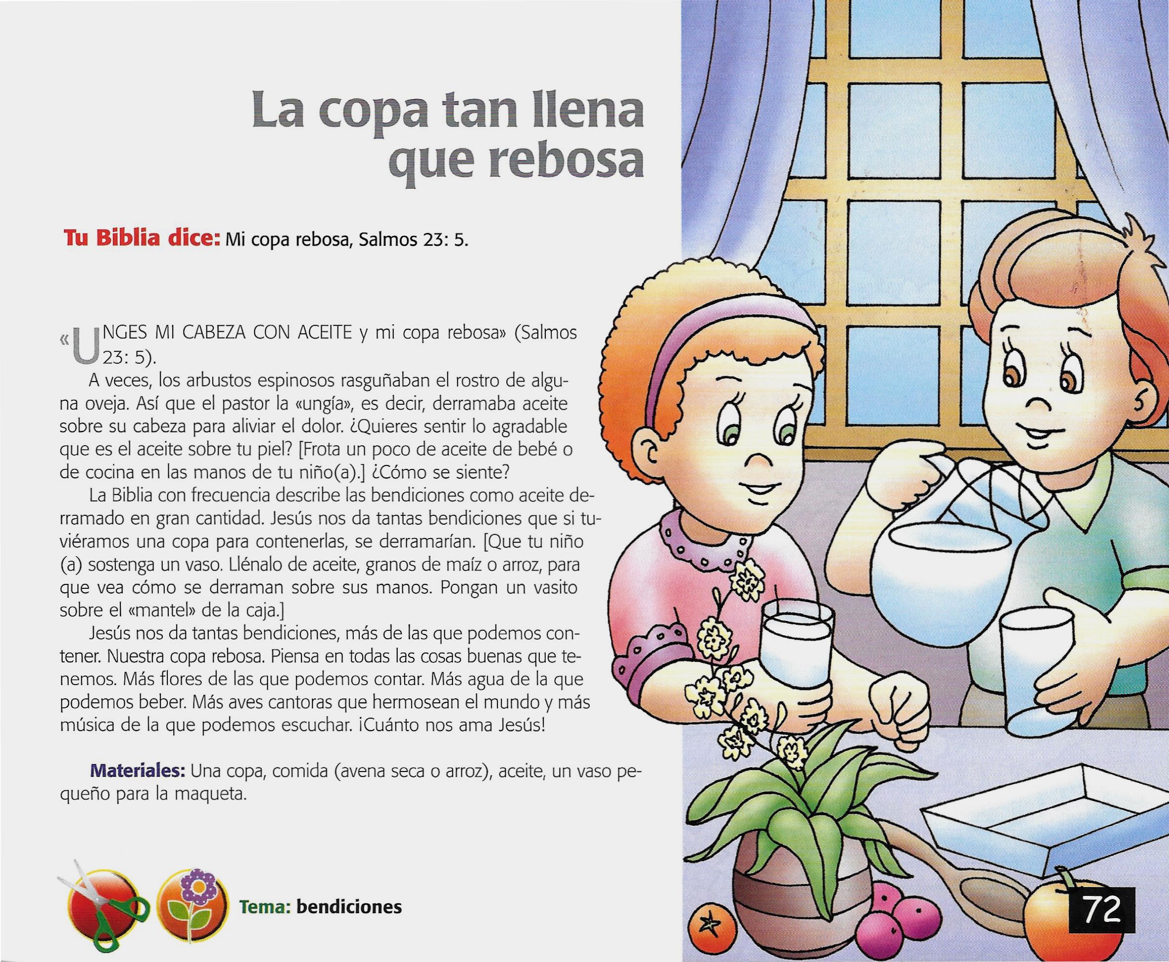 Página ilustrada del devocional