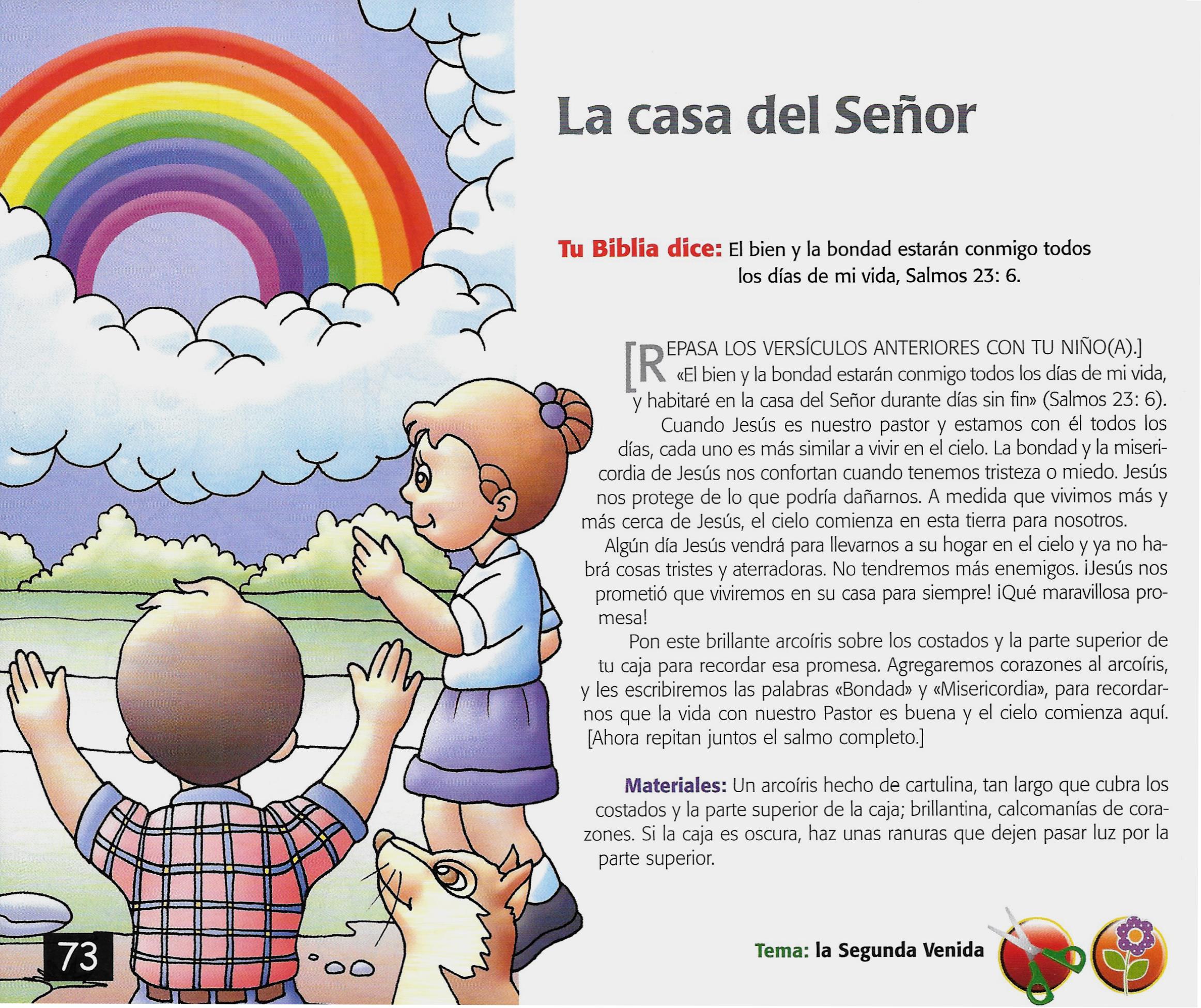 Página ilustrada del devocional