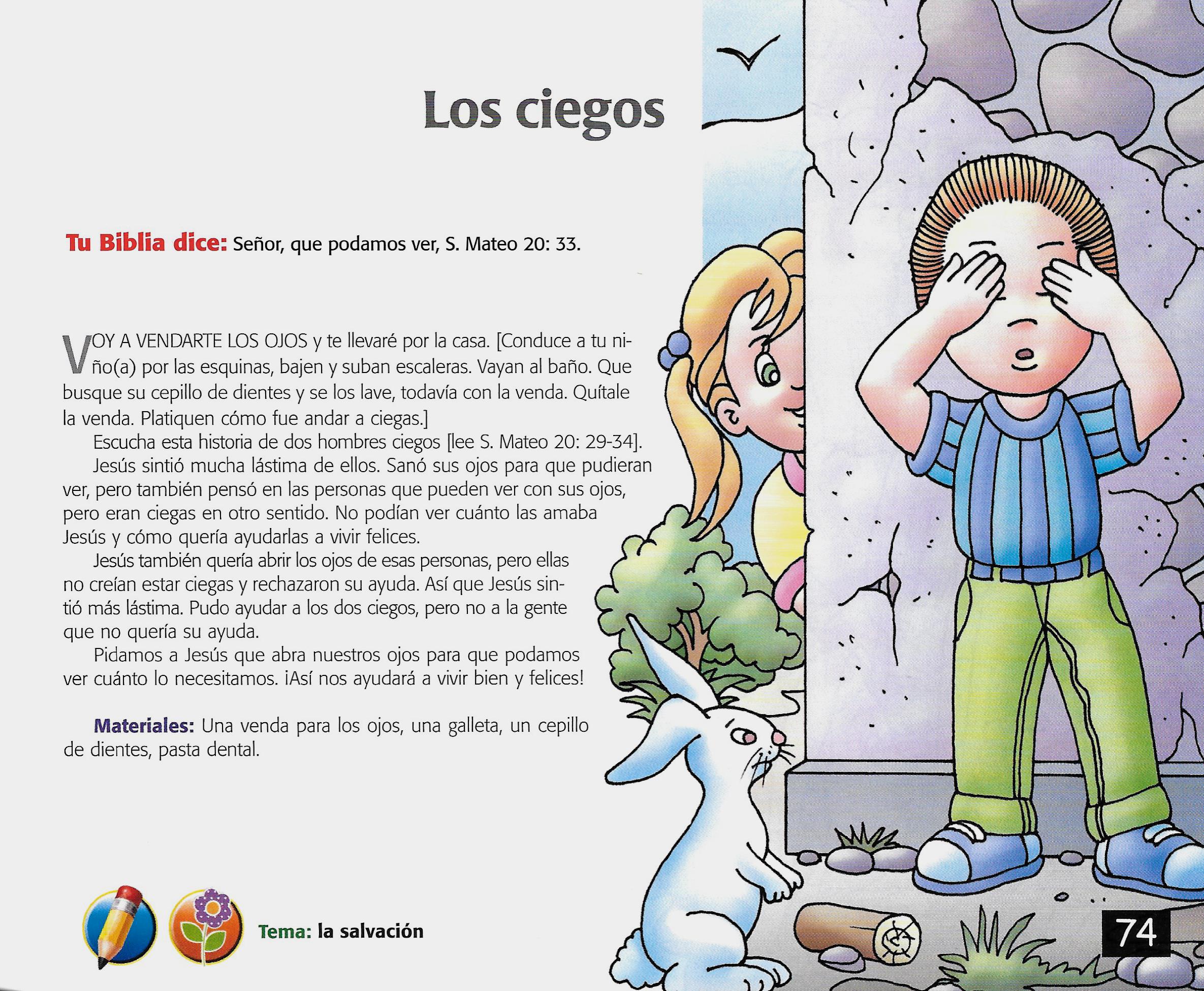 Página ilustrada del devocional
